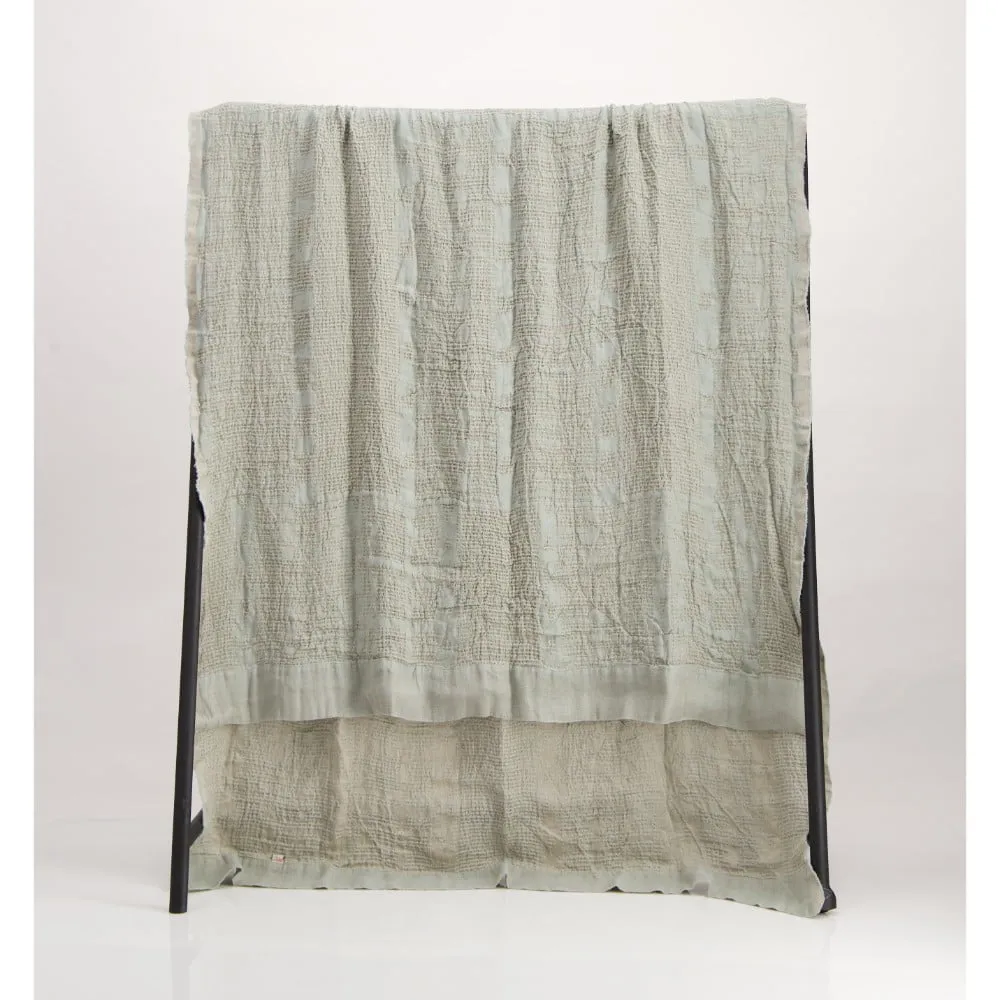 100% Linen Bogolan Bed Throws
