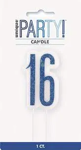16th Glitzy Candle