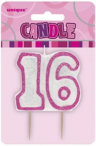 16th Glitzy Candle