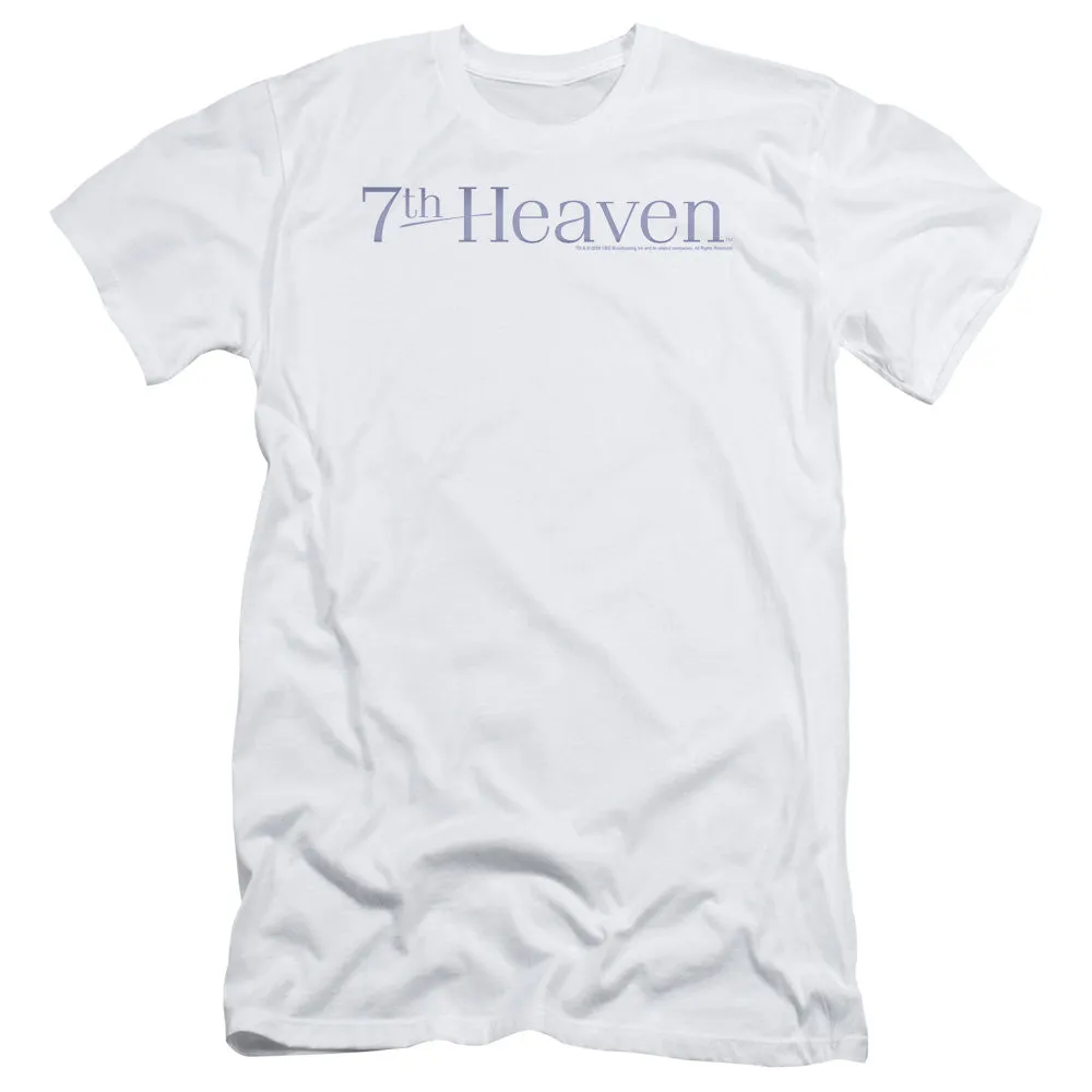 7th Heaven 7th Heaven Logo Slim Fit Mens T Shirt White