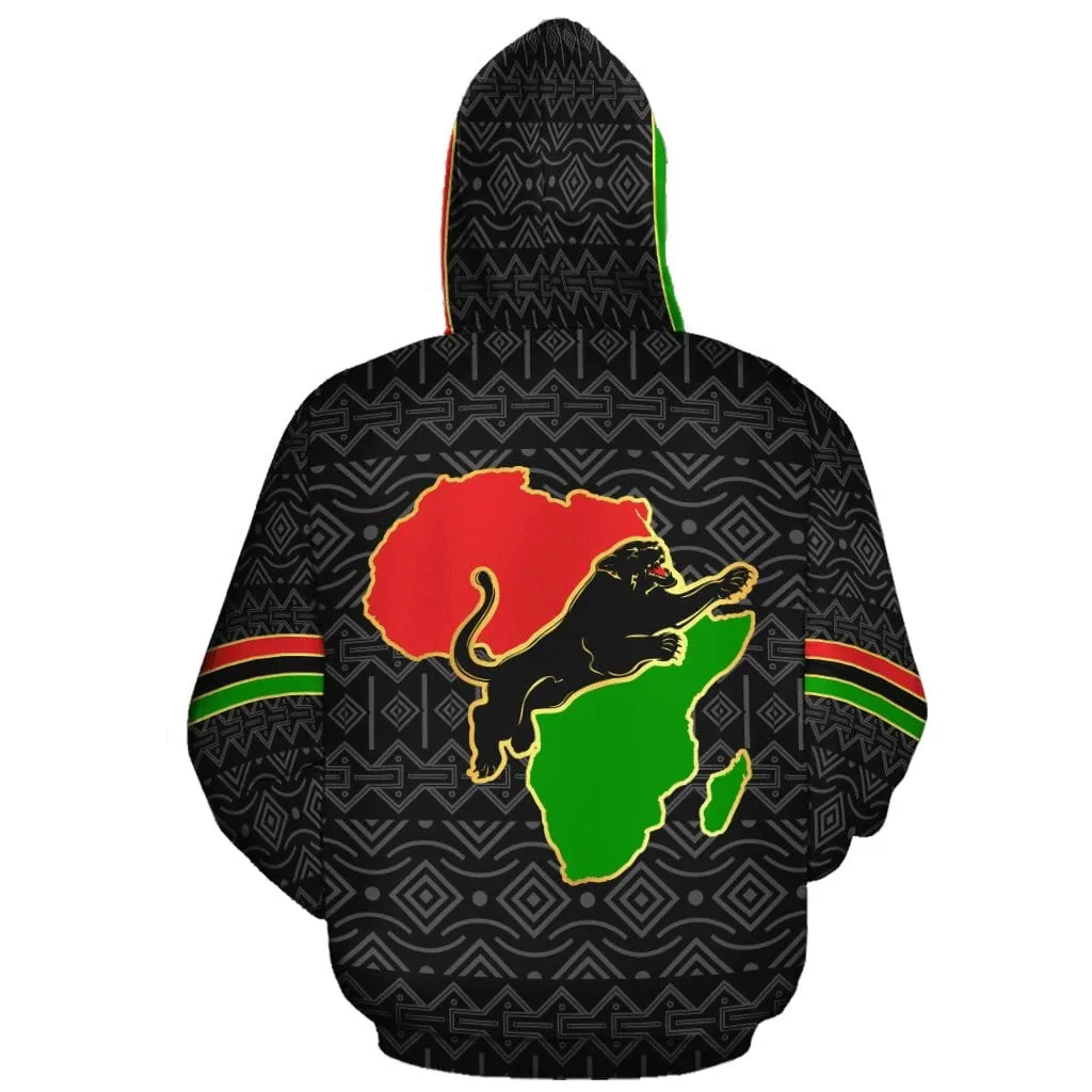 African Panther All-over Hoodie and Joggers Set