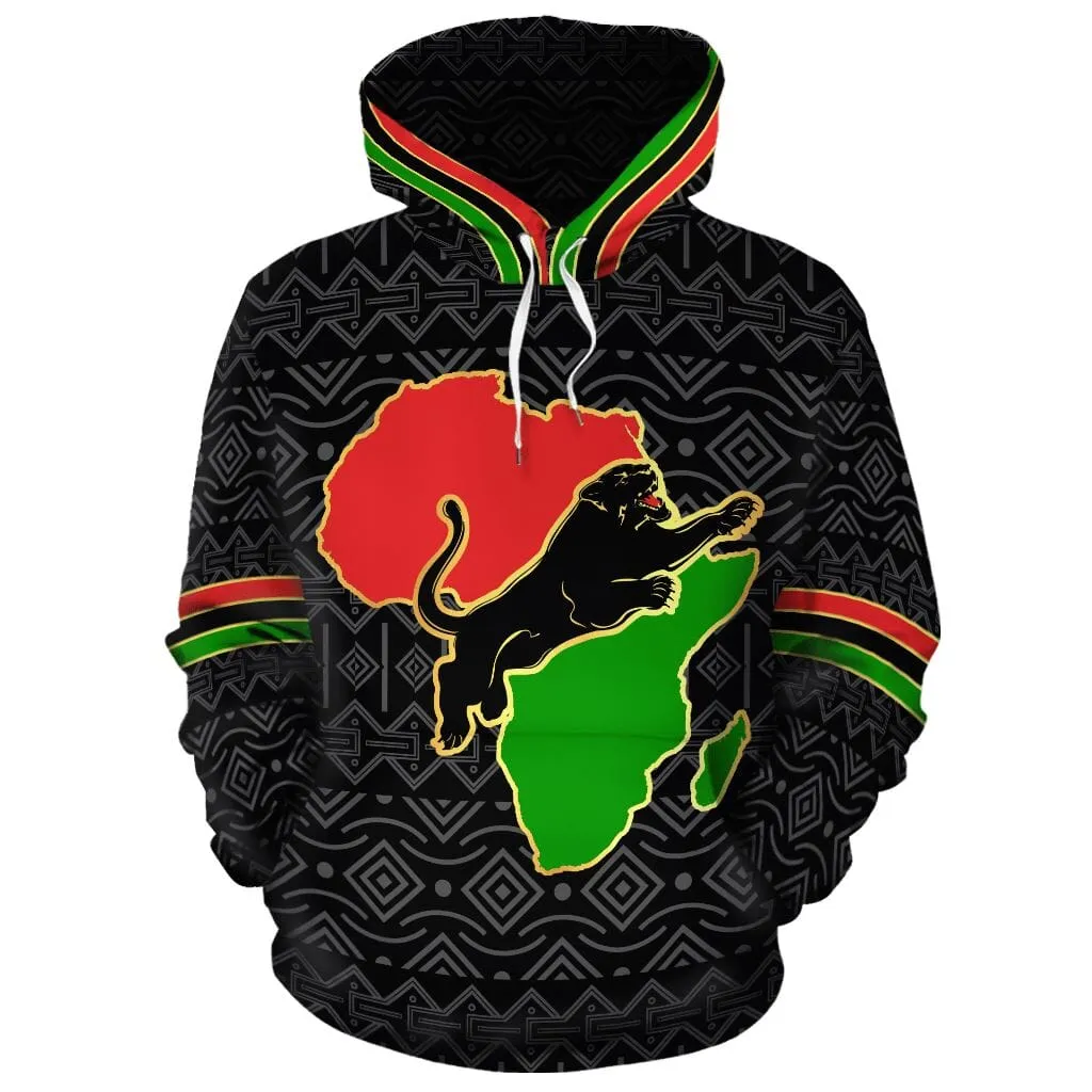African Panther All-over Hoodie and Joggers Set