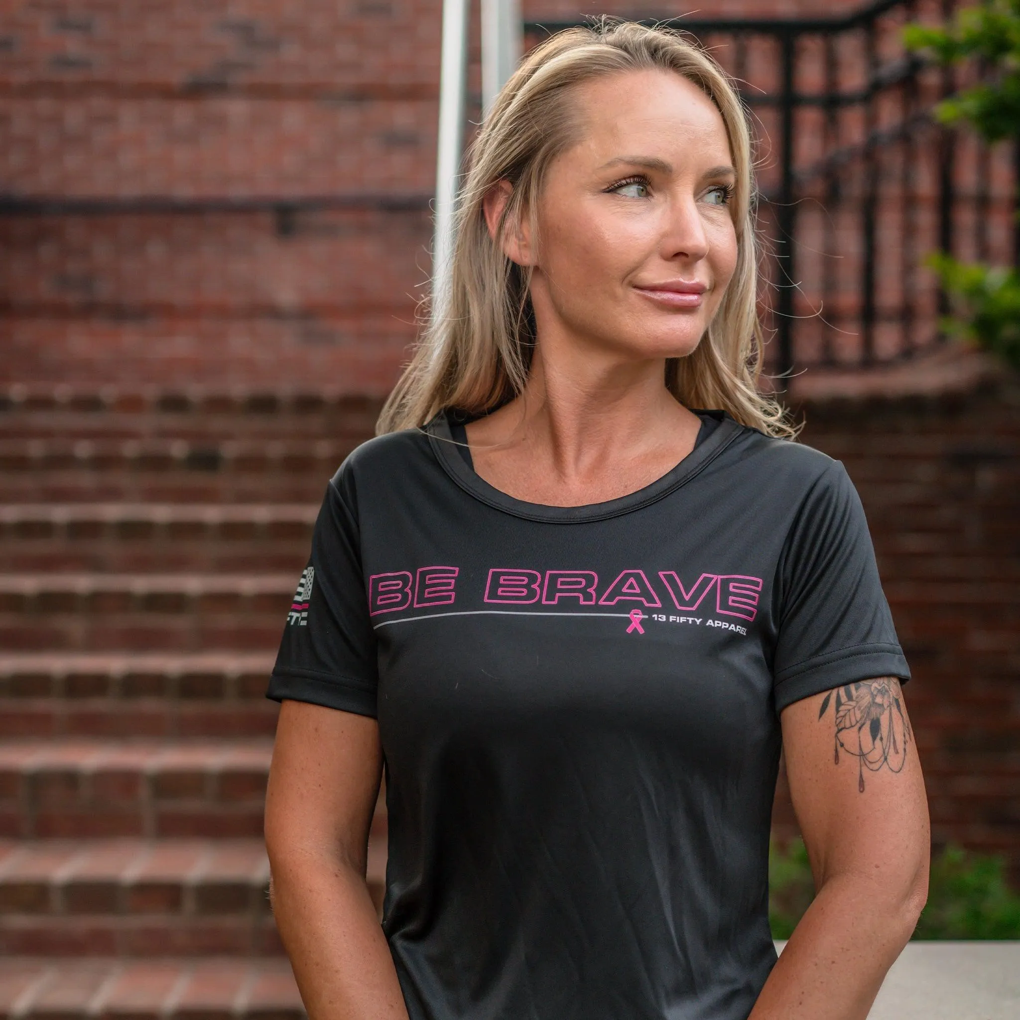 [BE BRAVE 24] Women's Utility Shirt[BLK/PNK]