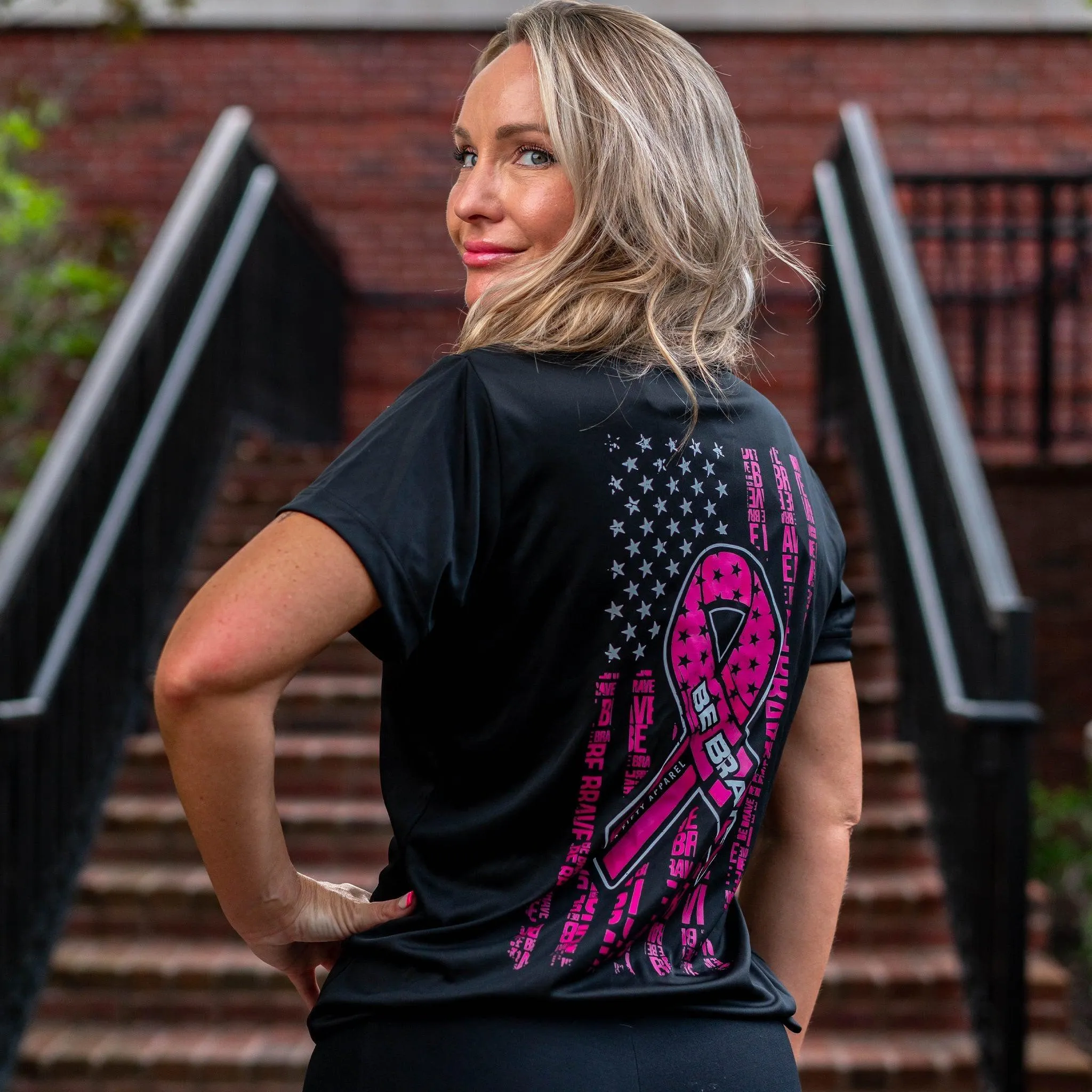 [BE BRAVE 24] Women's Utility Shirt[BLK/PNK]