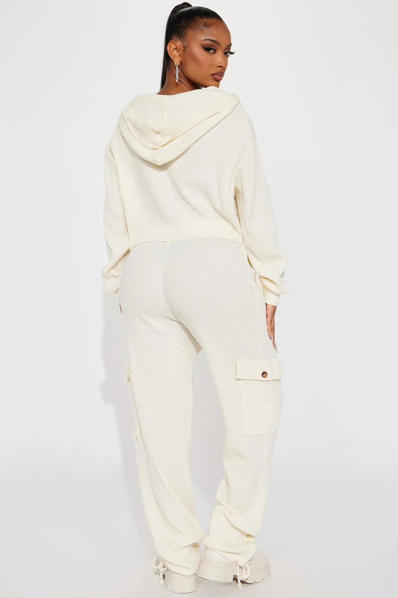 Blair Thermal Pant Set - Cream