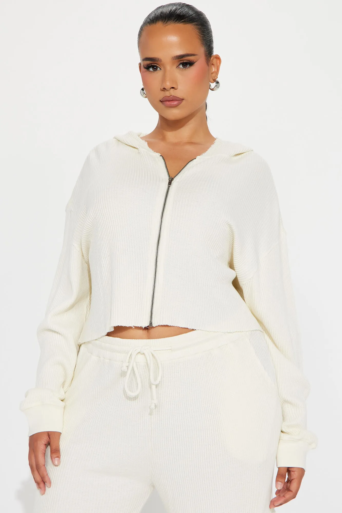 Blair Thermal Pant Set - Cream