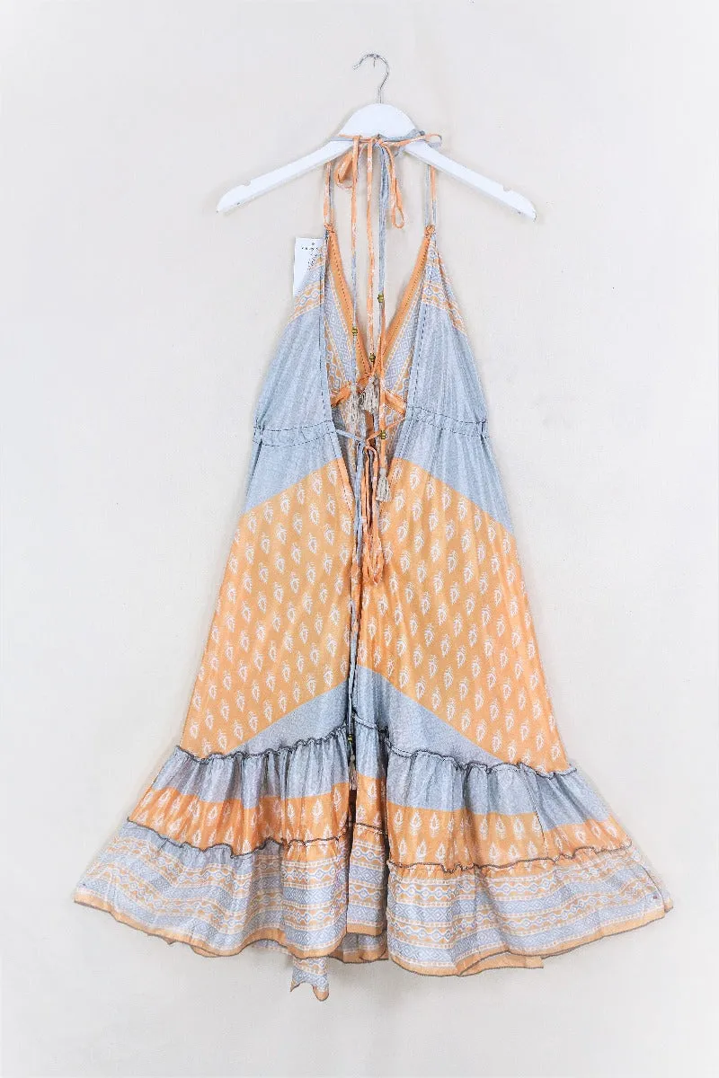 Blossom Halter-Neck Midi Dress - Feathered Angel - Free Size M/L