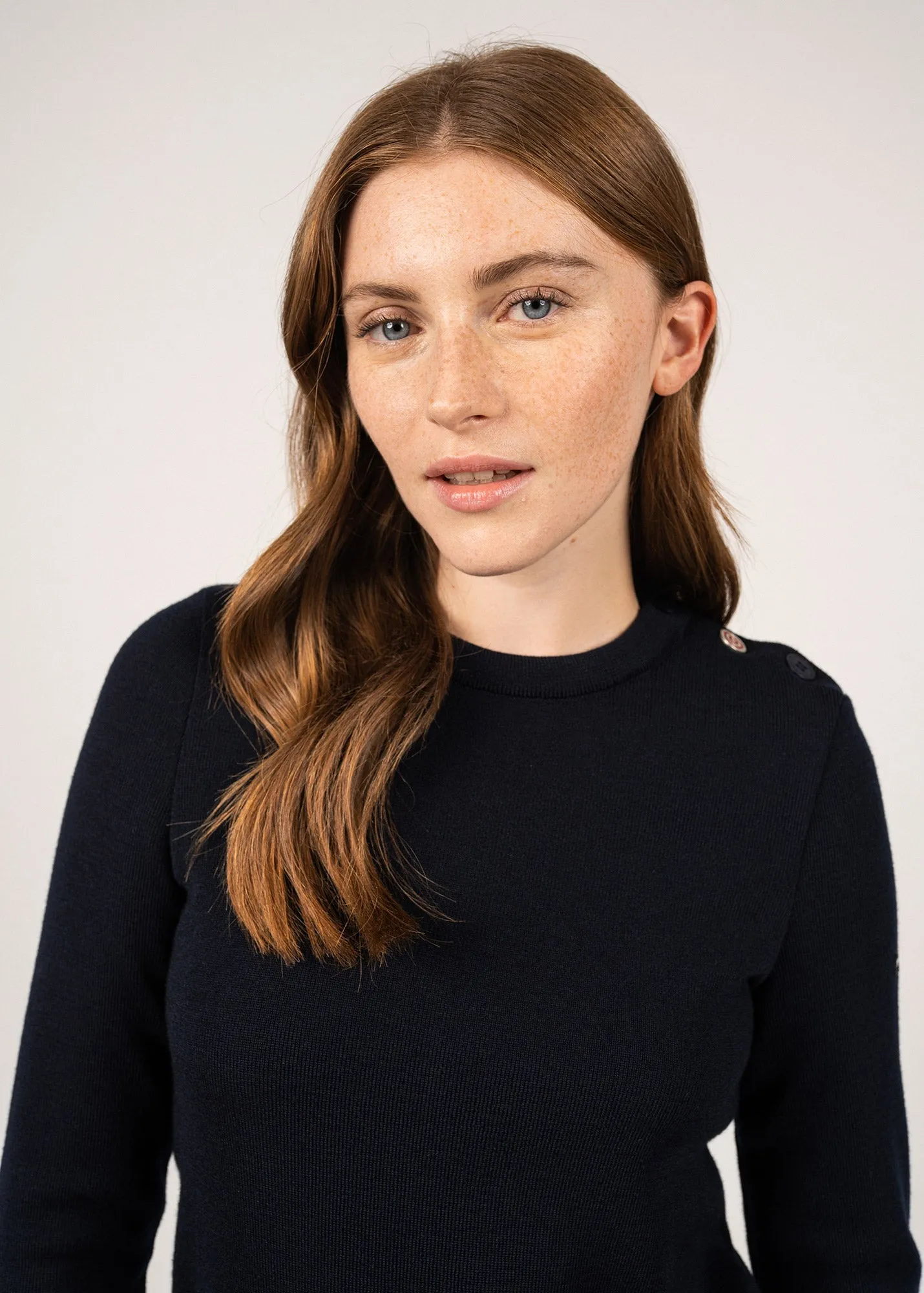 Brégançon sailor jumper with elbow patches - SAINT JAMES x Comédie Française (NAVY)