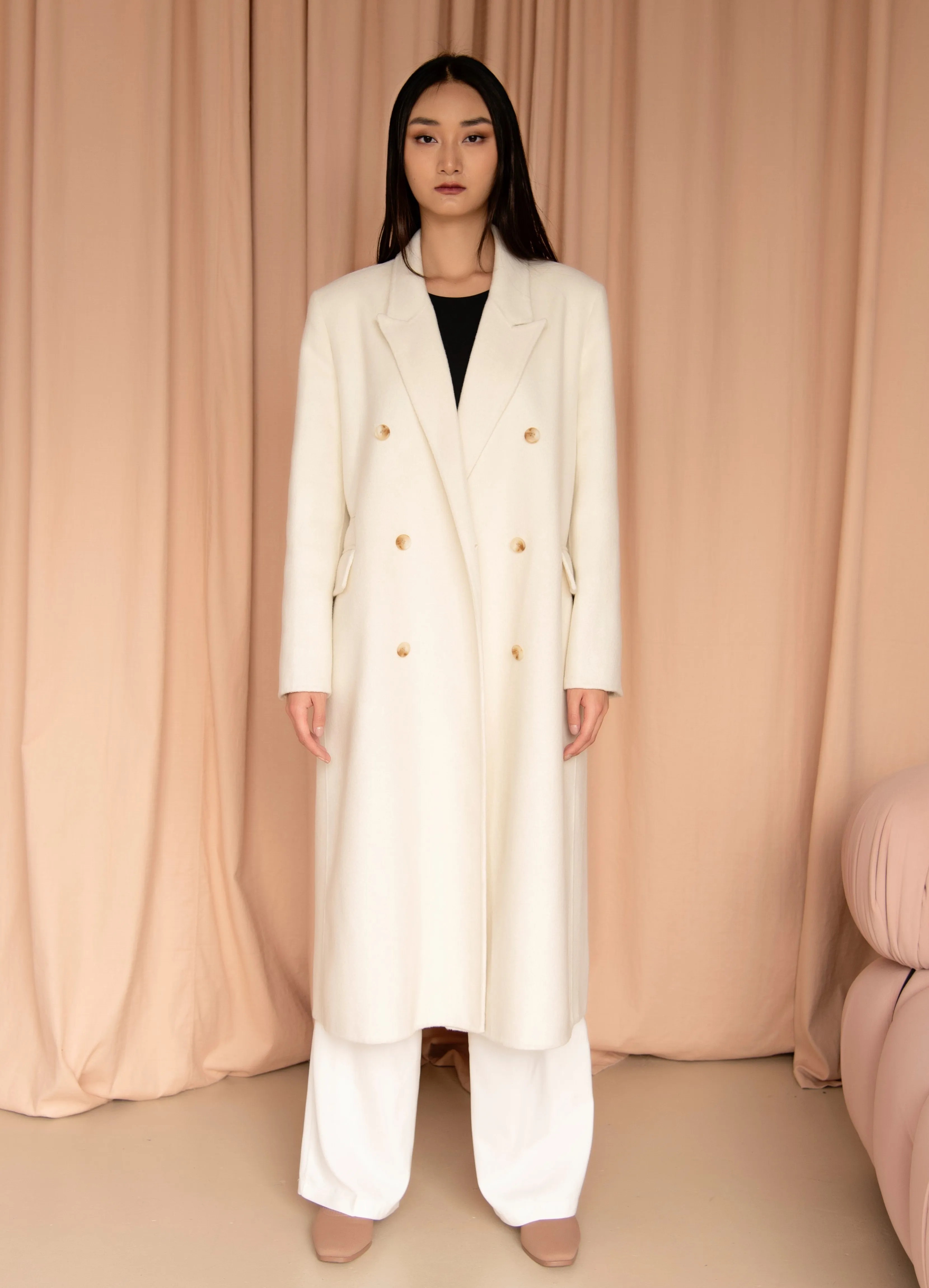 Camel Blazer Coat