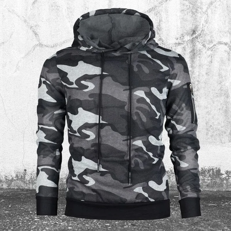 Camouflage Hooded Sweatshirt