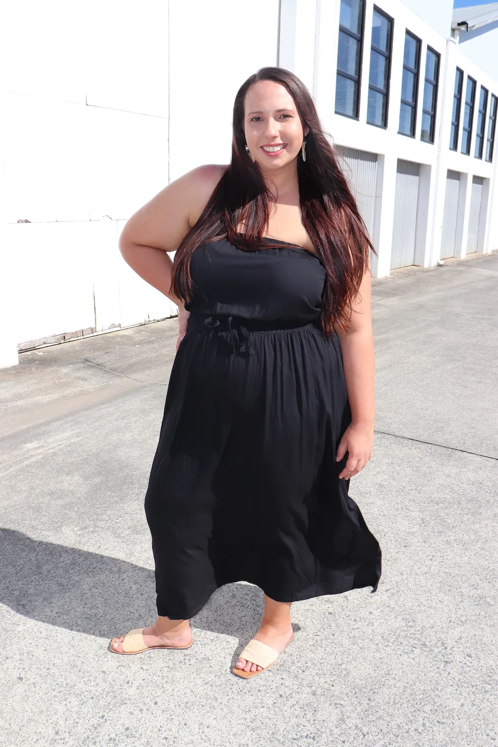 Daytripper Tube Maxi Dress In Black