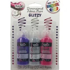 Dimensional Fabric Paint Glitzy 0.75oz X 3pc
