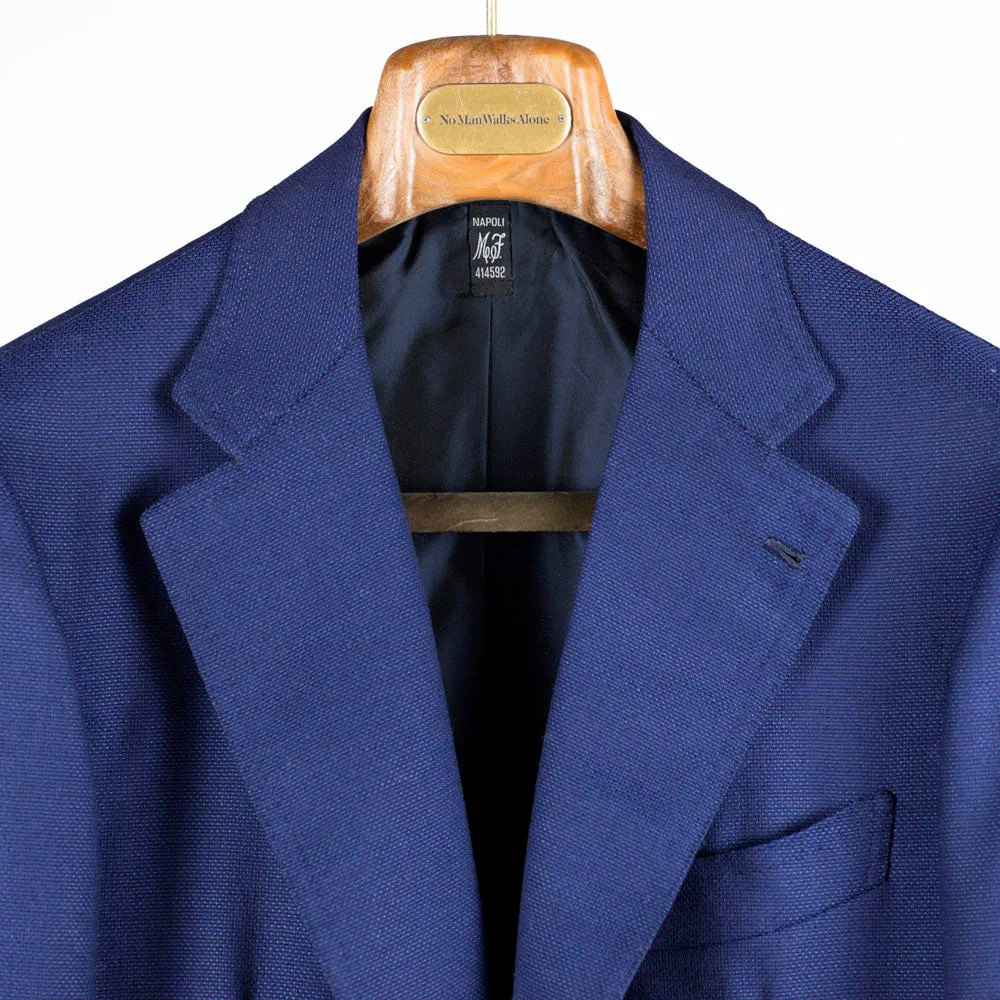 Drapers blue hopsack wool single-breasted sport coat, 9 oz. wool