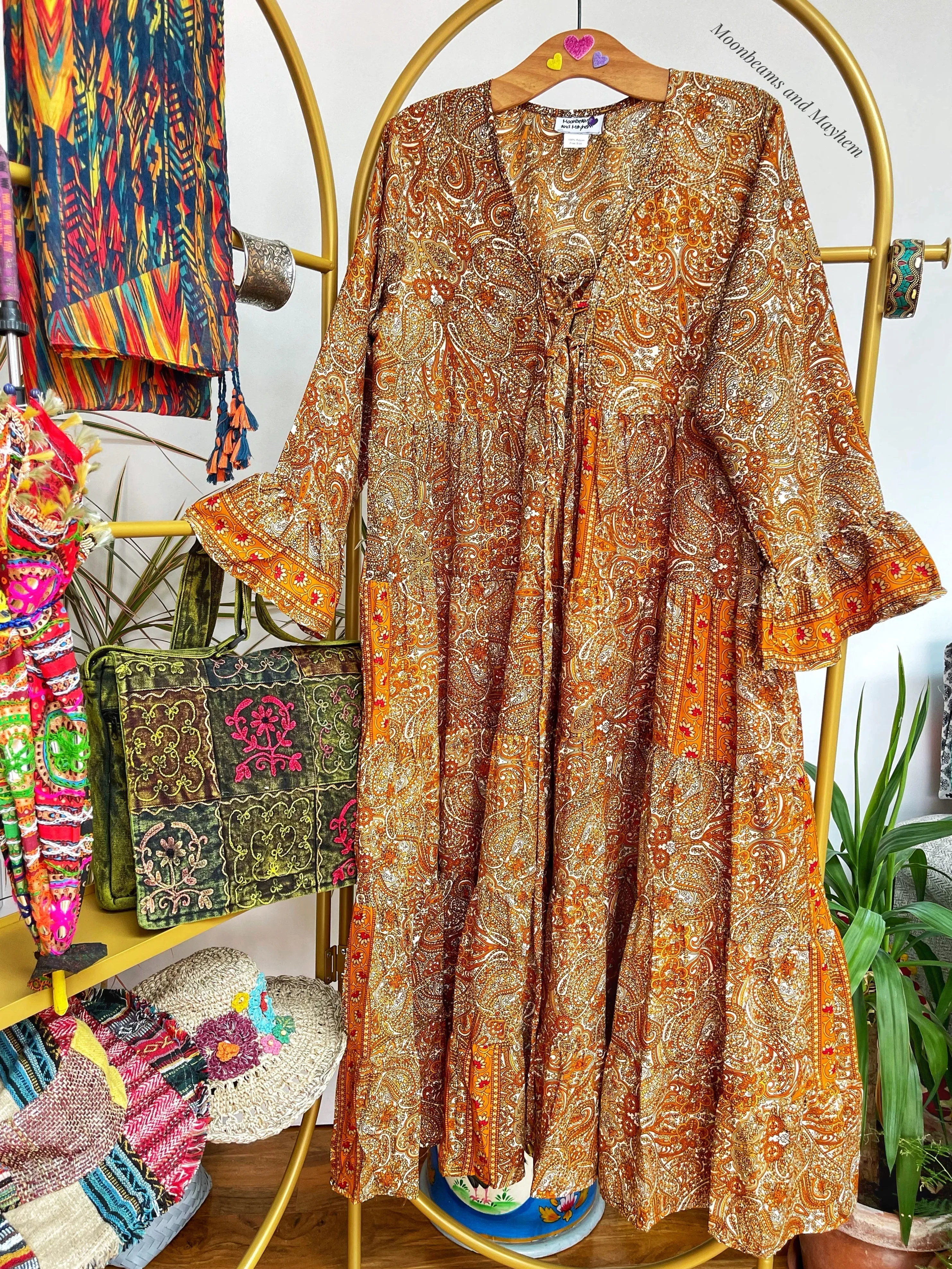 DREAMY PORTOBELLO ROAD SUNSET DRESS / FREE SIZE (504)