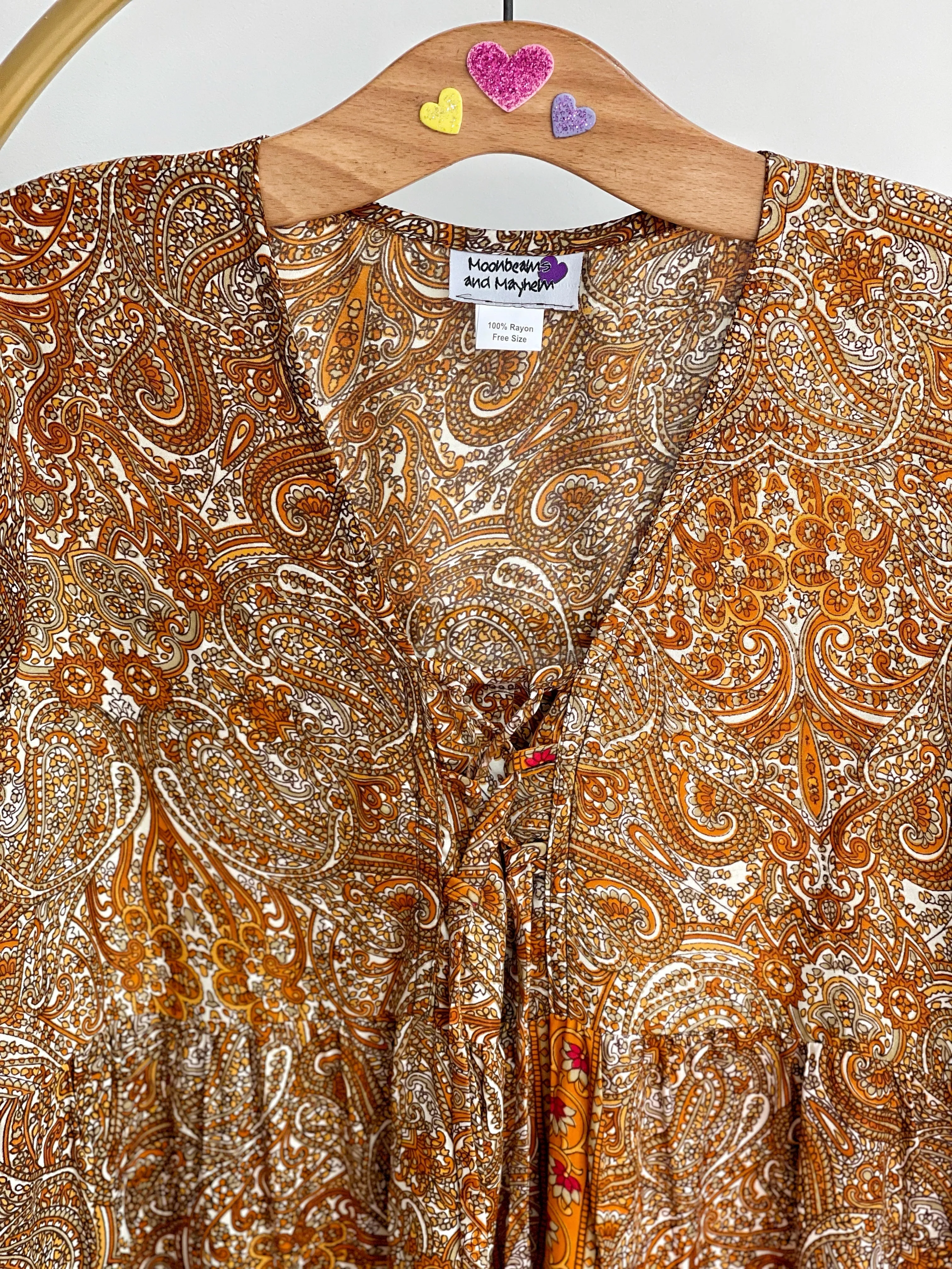 DREAMY PORTOBELLO ROAD SUNSET DRESS / FREE SIZE (504)
