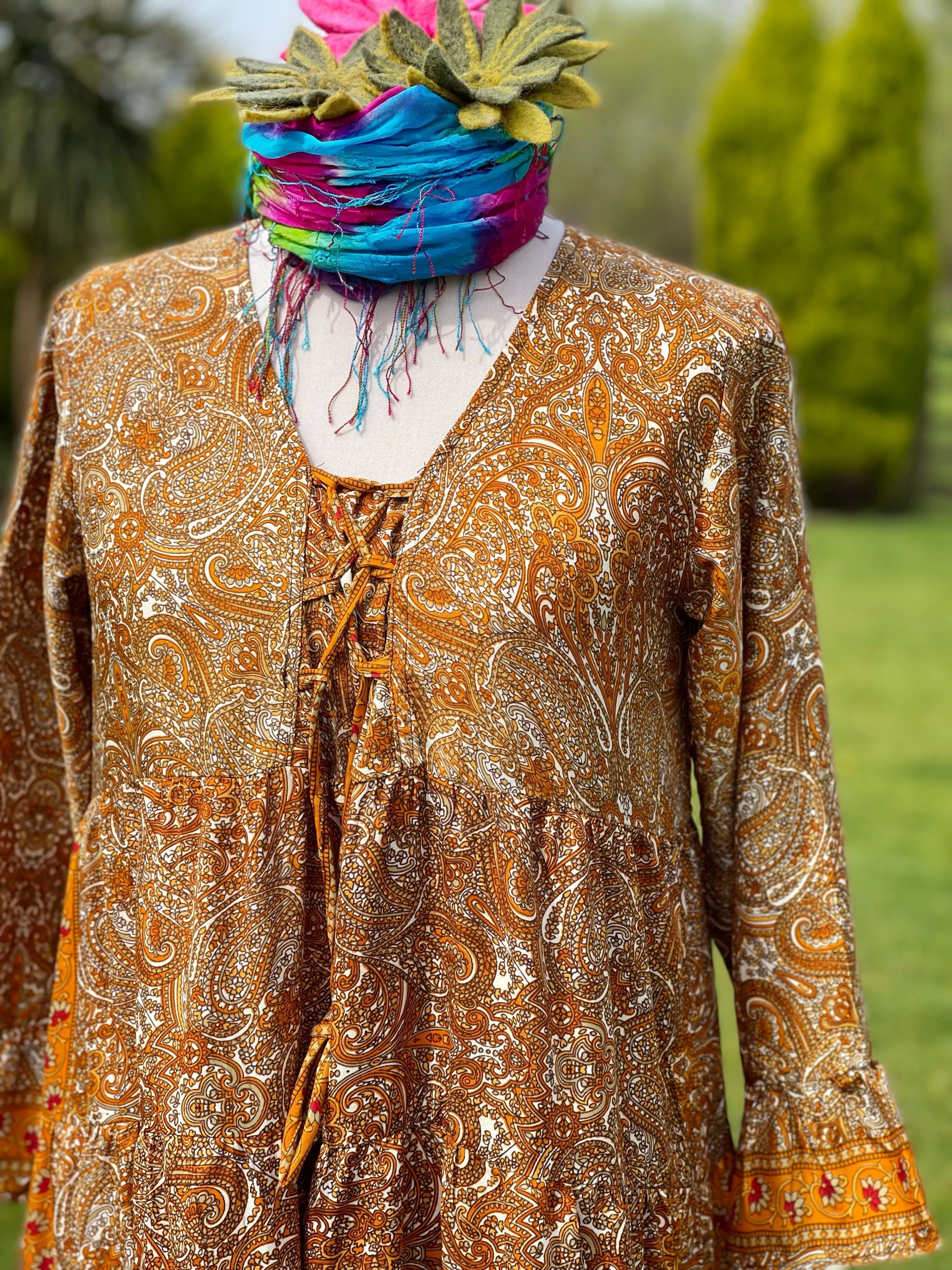DREAMY PORTOBELLO ROAD SUNSET DRESS / FREE SIZE (504)