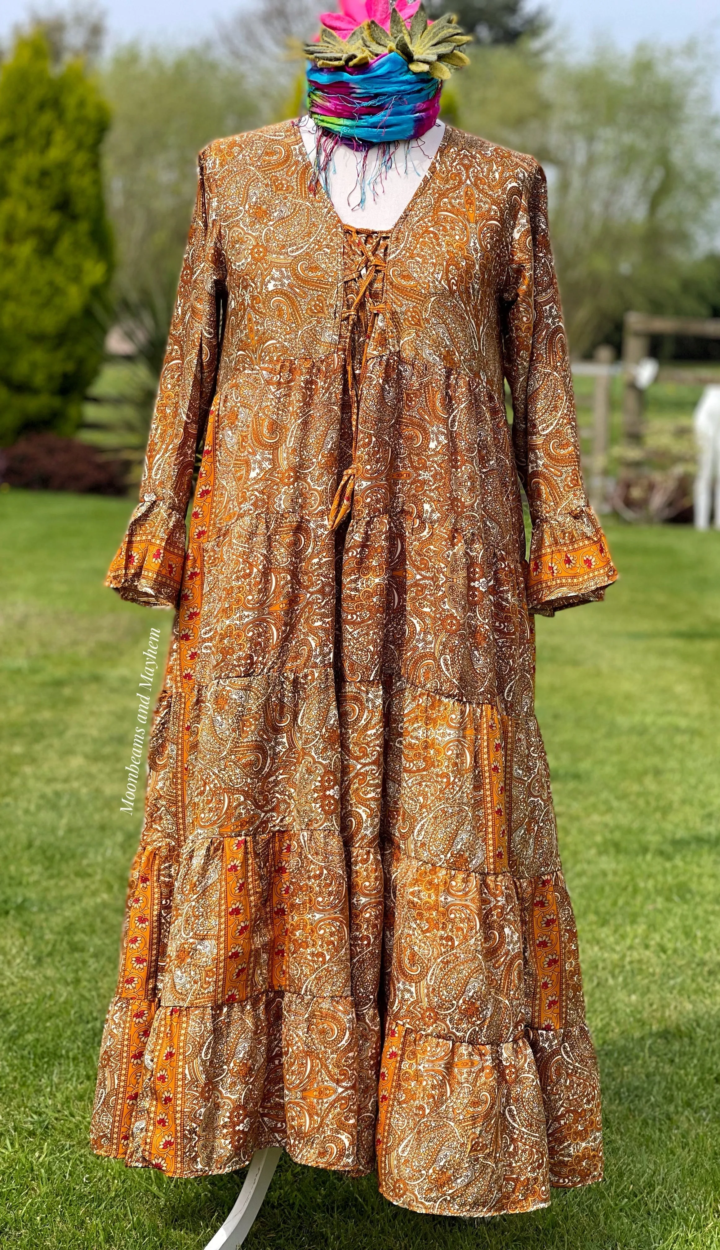 DREAMY PORTOBELLO ROAD SUNSET DRESS / FREE SIZE (504)