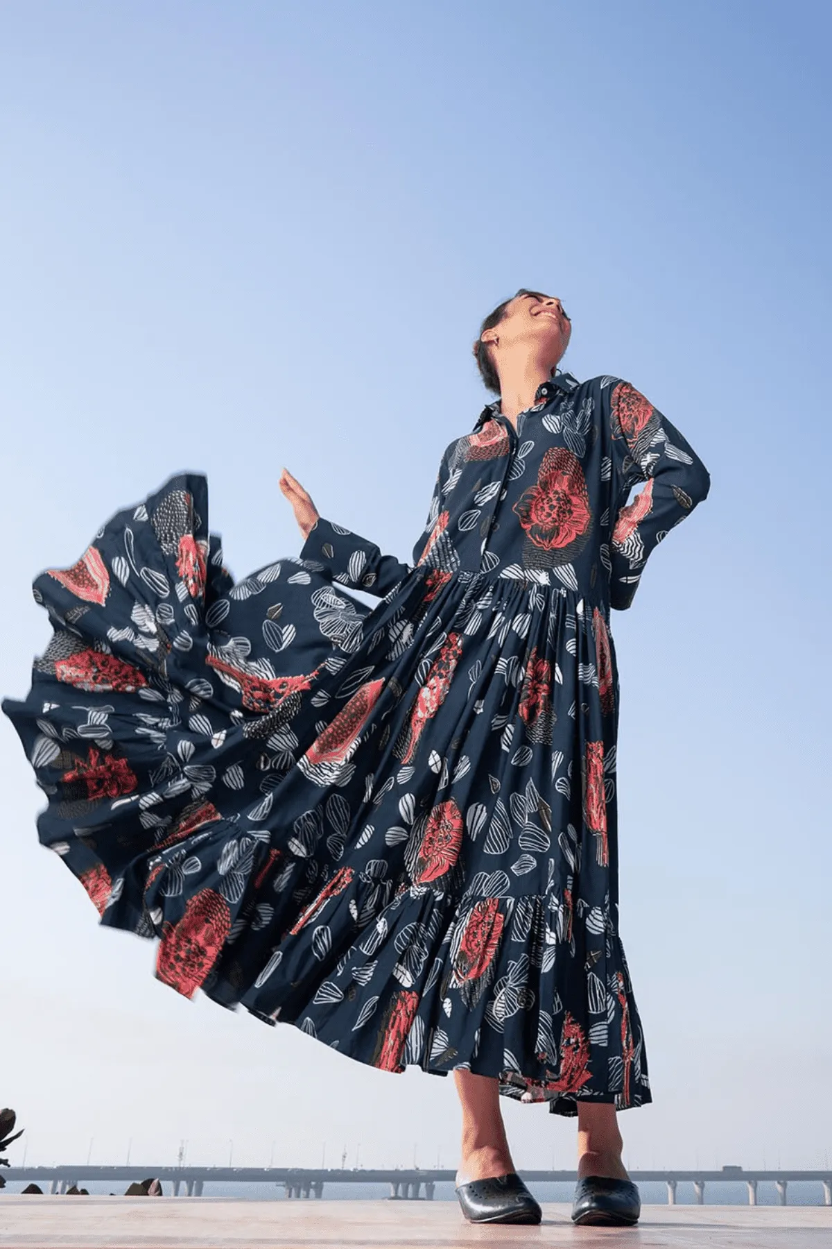 Elae Maxi Dress (Me Plus Blue)