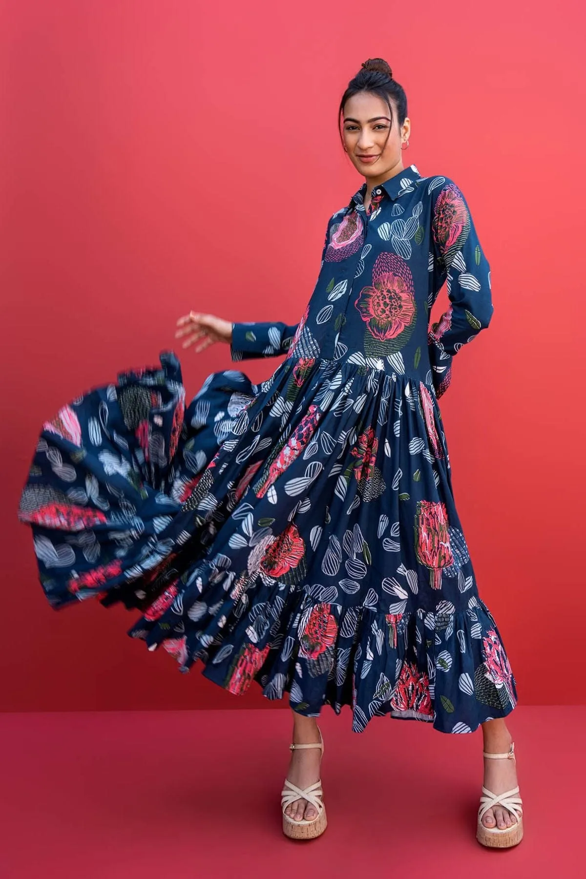 Elae Maxi Dress (Me Plus Blue)