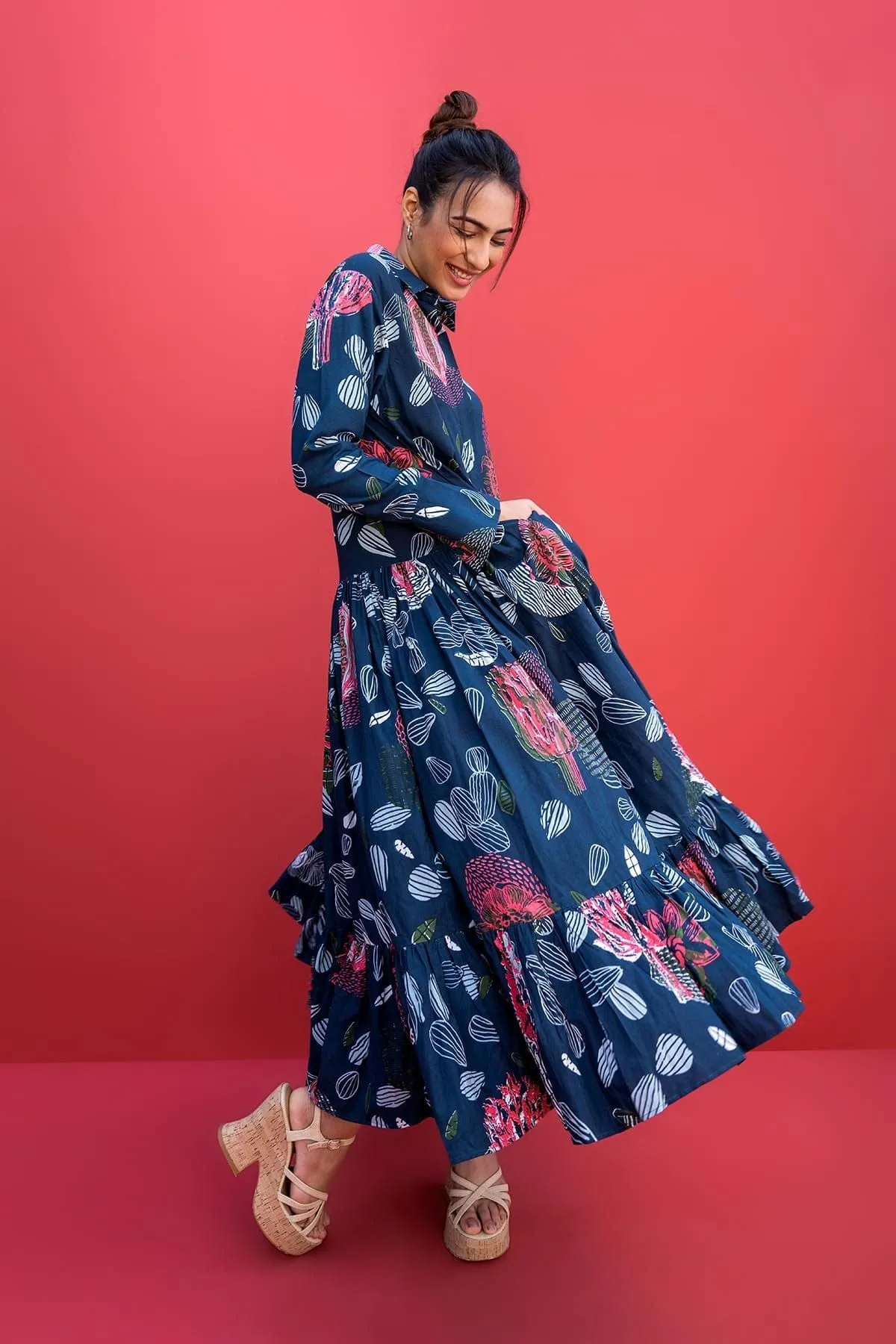 Elae Maxi Dress (Me Plus Blue)