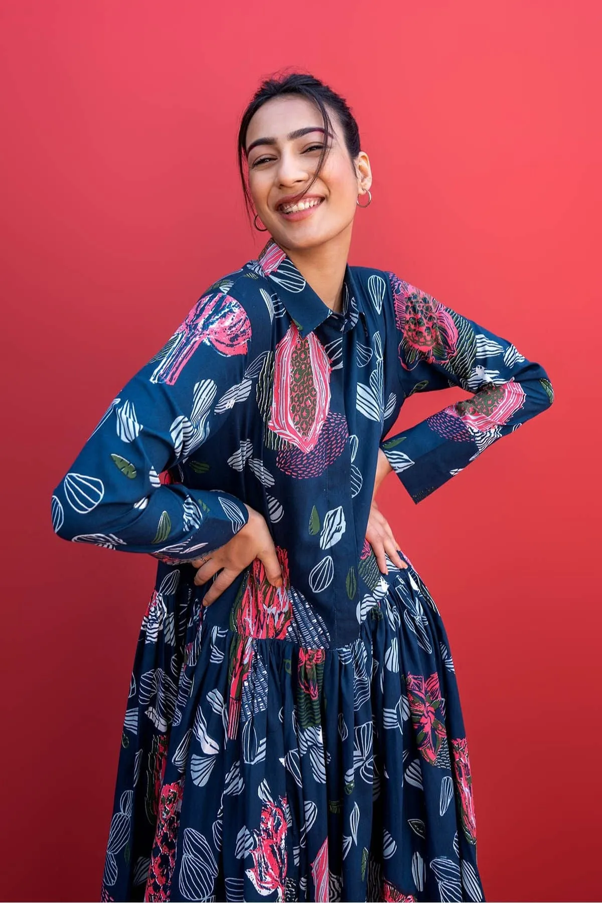 Elae Maxi Dress (Me Plus Blue)