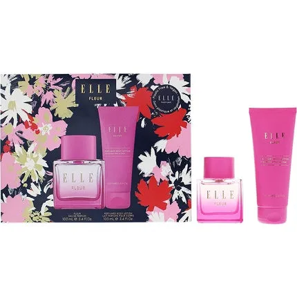Elle Fleur 2 Piece Gift Set: Eau De Parfum 100ml - Body Lotion 100ml