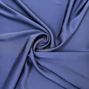 Exclusive Navy Blue Solid Satin Fabric