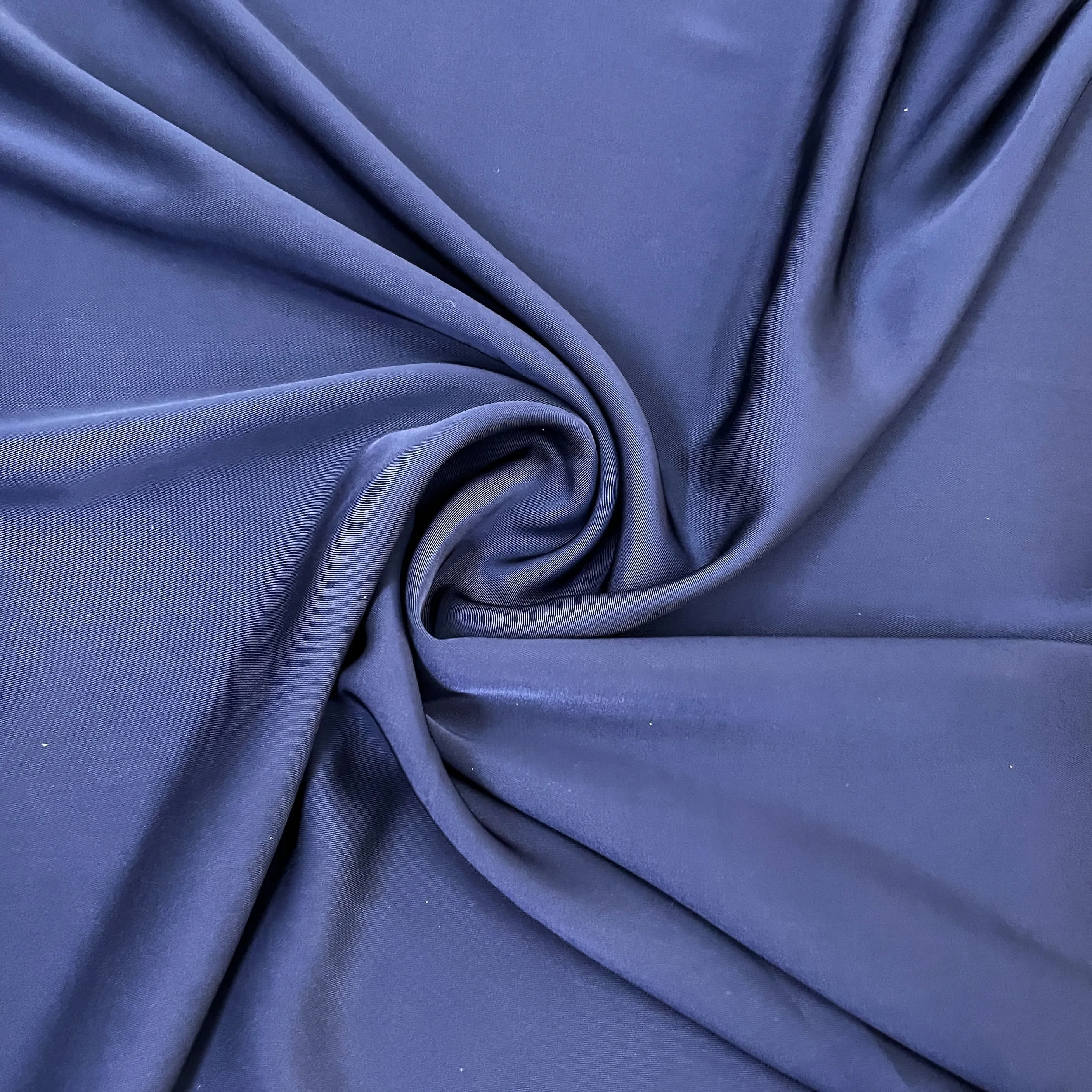 Exclusive Navy Blue Solid Satin Fabric