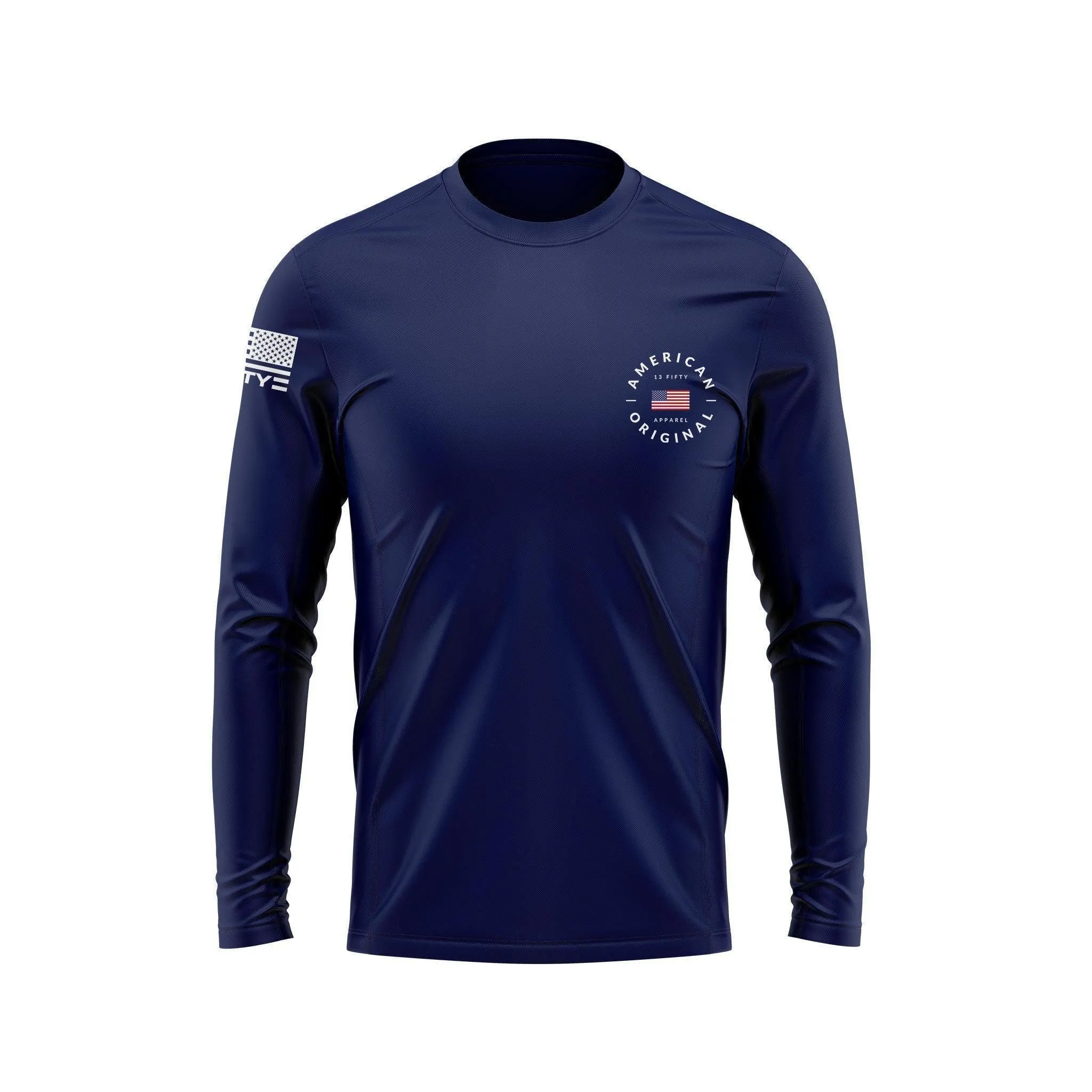 [LAKE DAY] Men's Utility Long Sleeve [NVY/WHT]