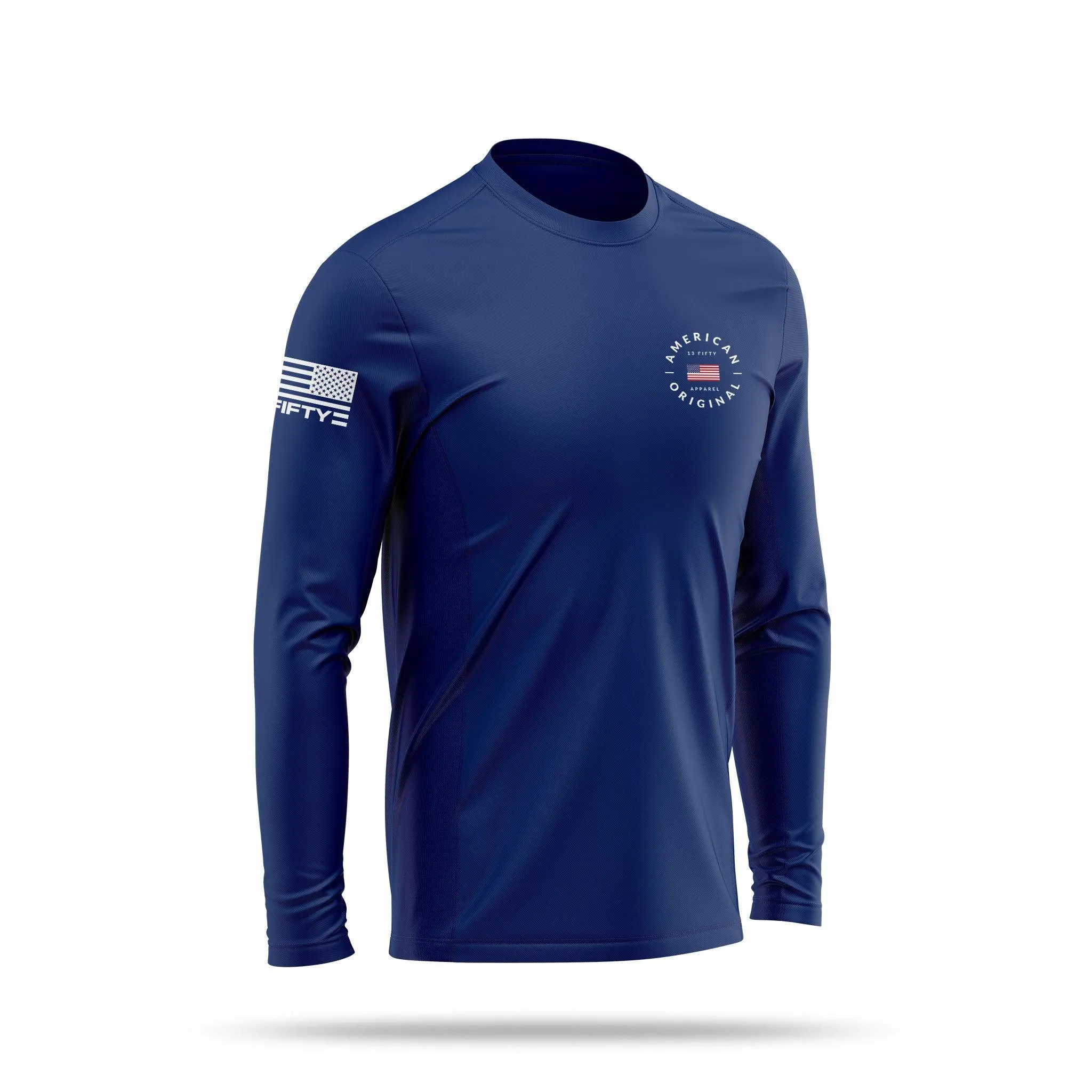 [LAKE DAY] Men's Utility Long Sleeve [NVY/WHT]