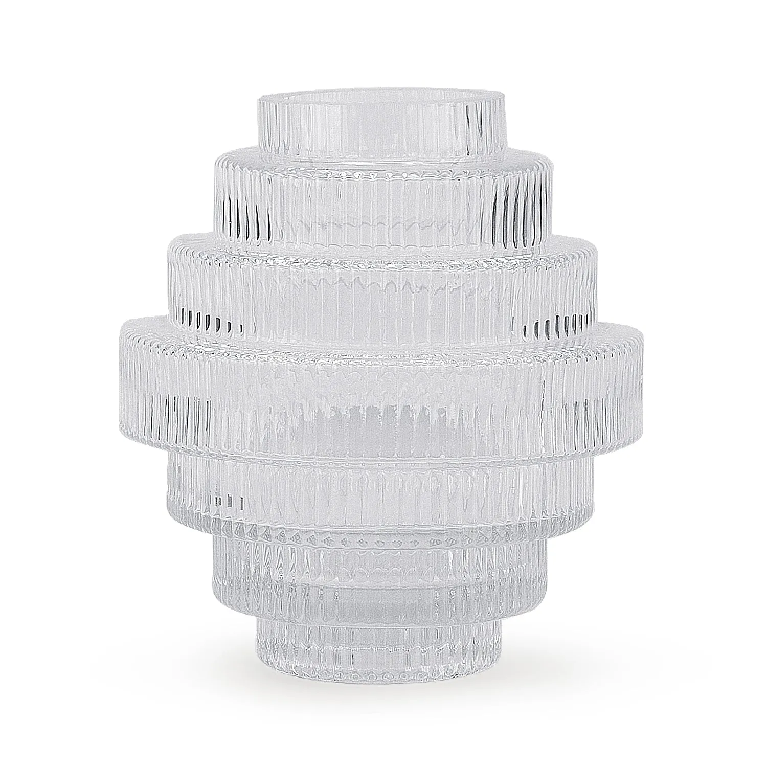 Layered Glass Vase