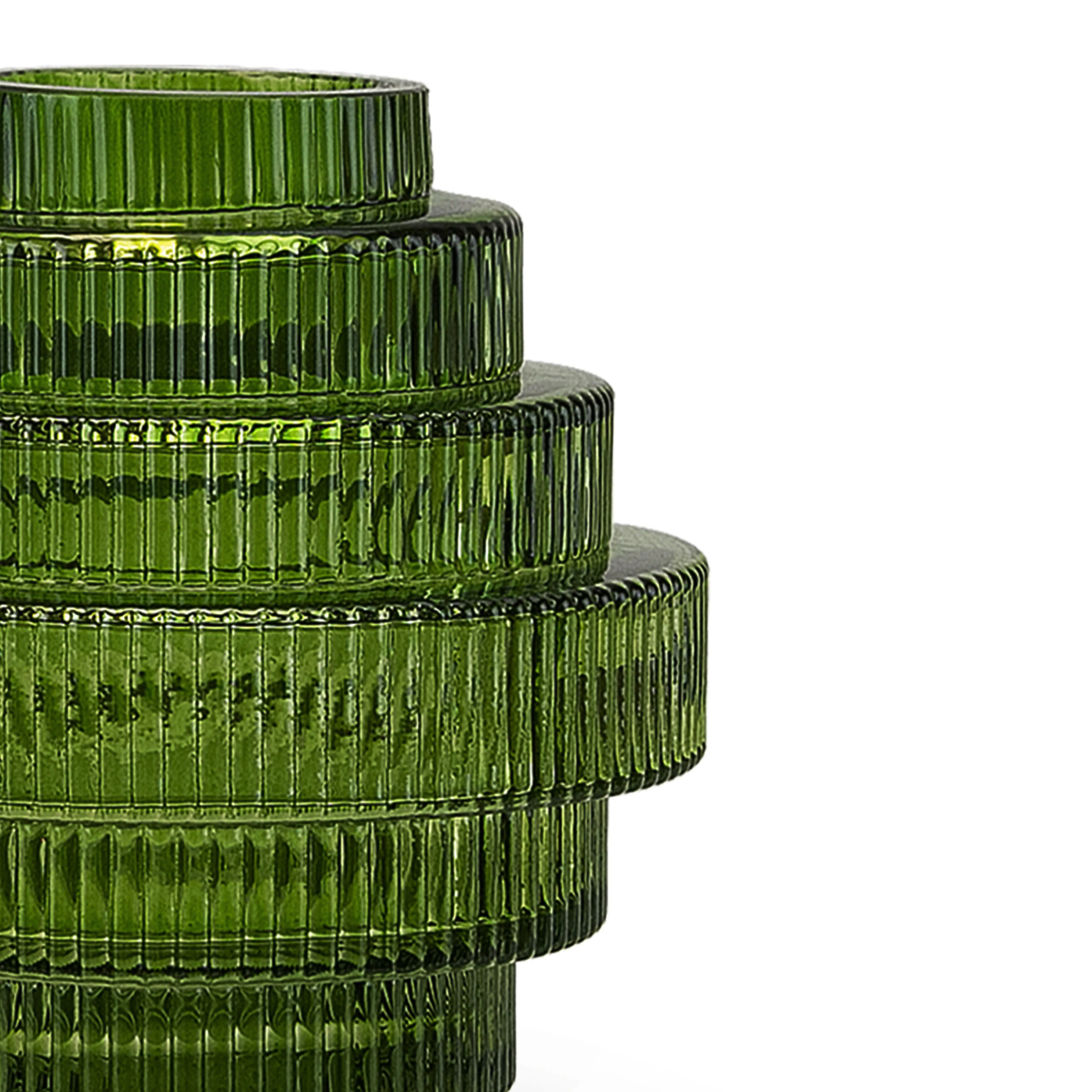 Layered Glass Vase