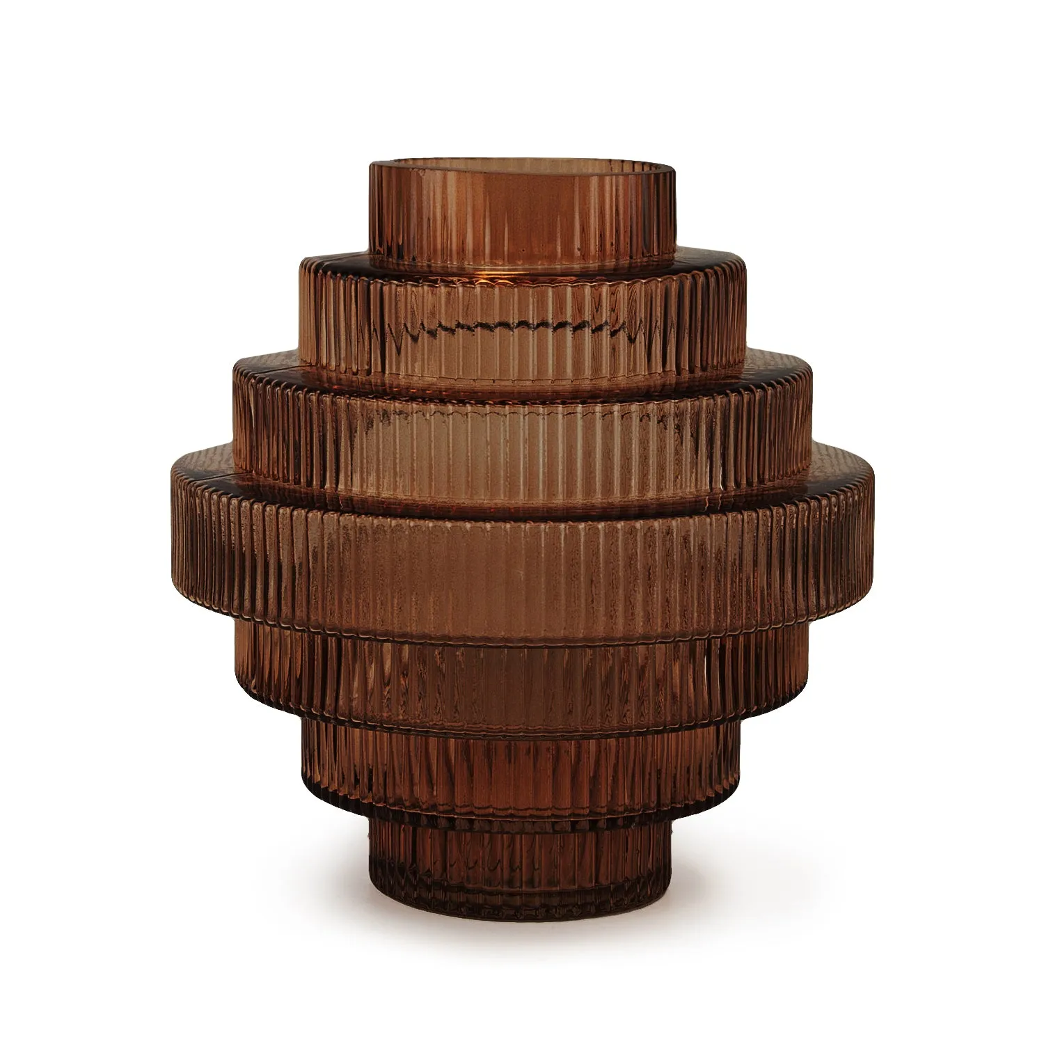 Layered Glass Vase