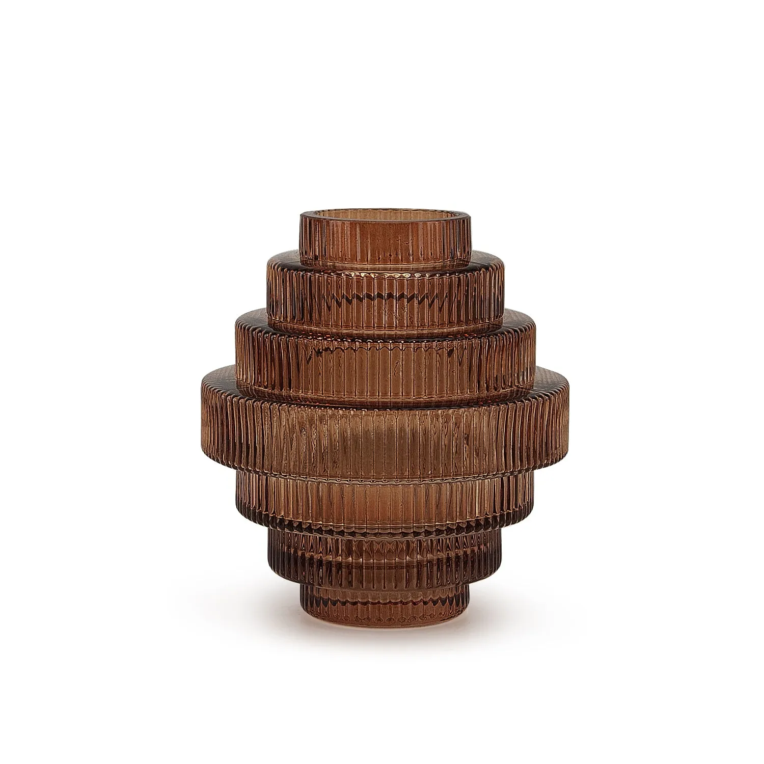 Layered Glass Vase
