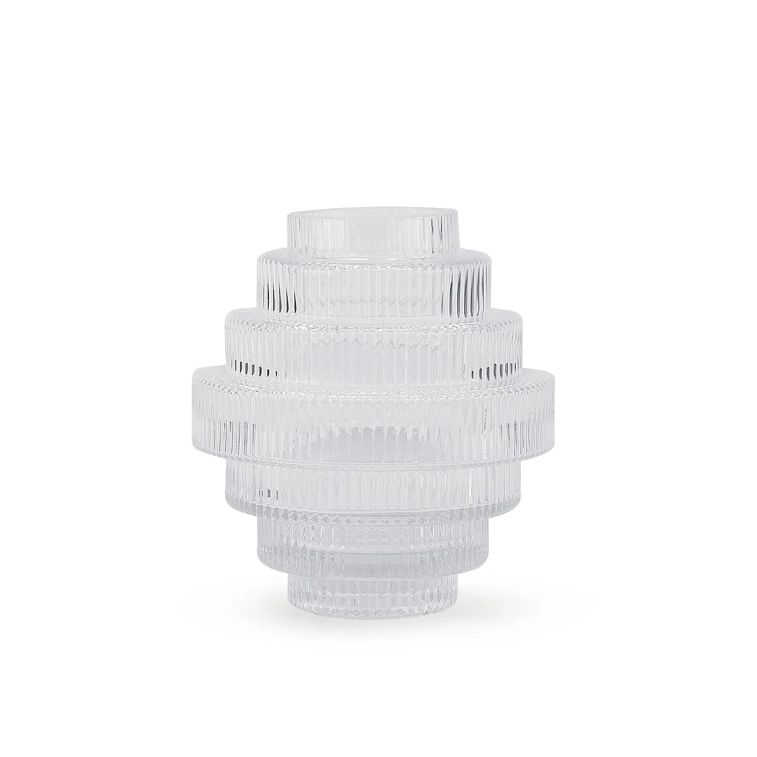 Layered Glass Vase