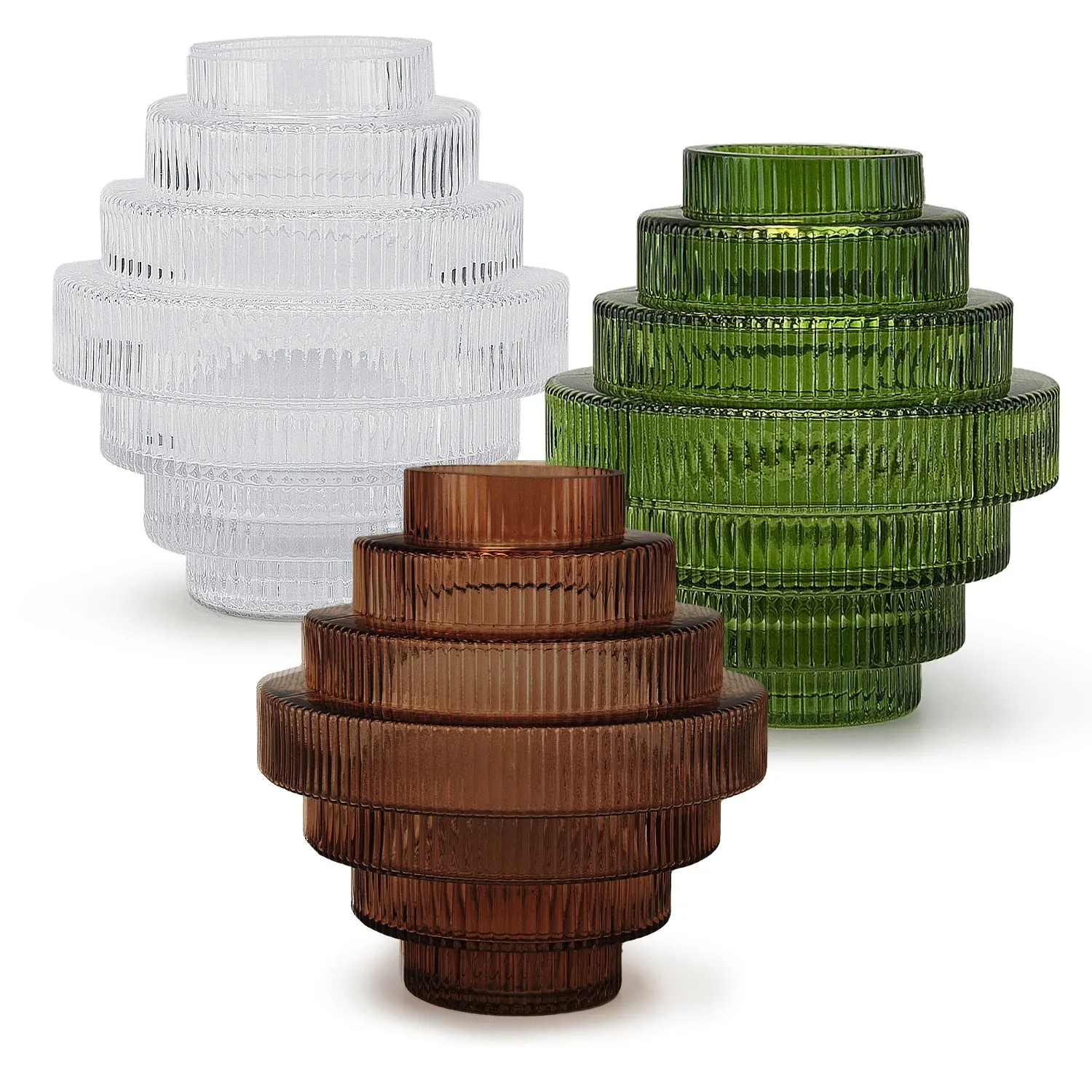 Layered Glass Vase
