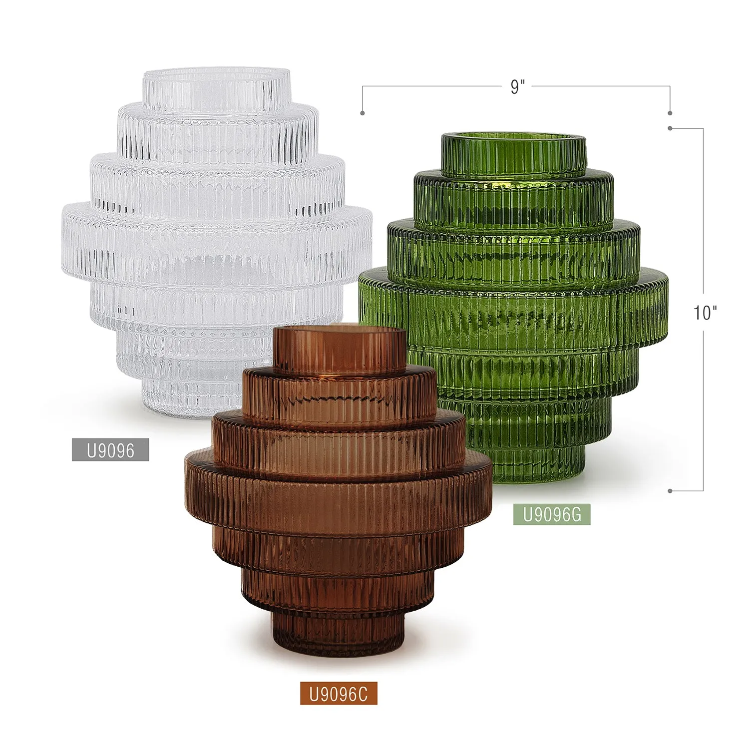 Layered Glass Vase