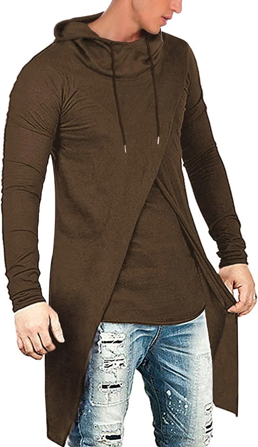Long Length Cloak Cotton Pullover Hoodie (US Only)
