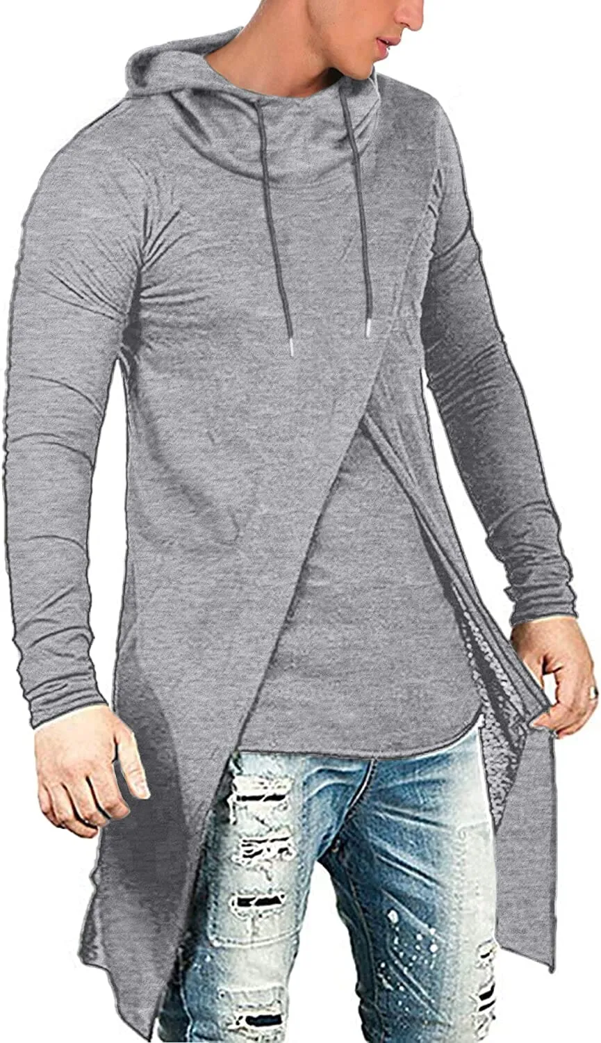Long Length Cloak Cotton Pullover Hoodie (US Only)