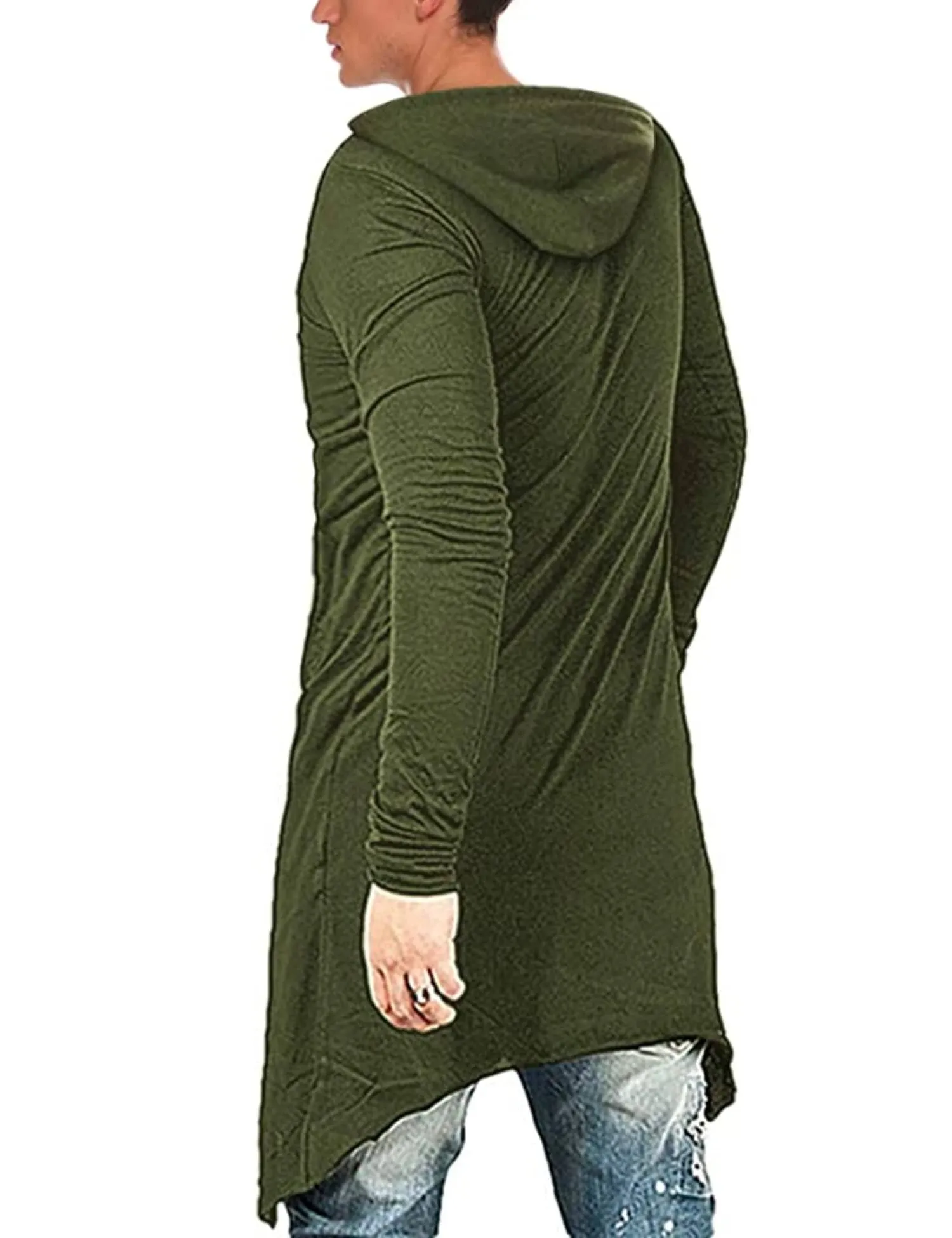 Long Length Cloak Cotton Pullover Hoodie (US Only)