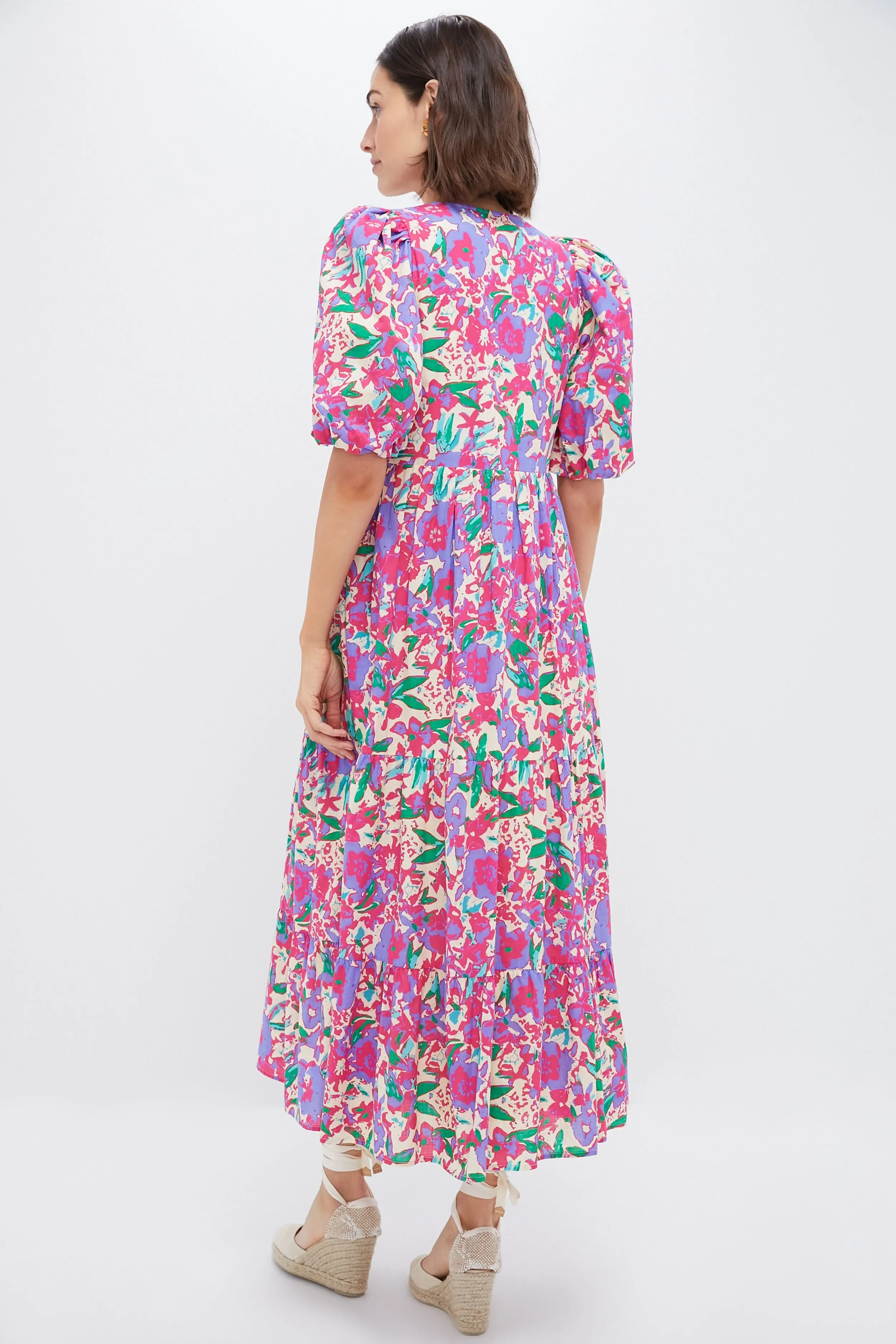 Magenta Multi Floral Cisco Maxi Dress