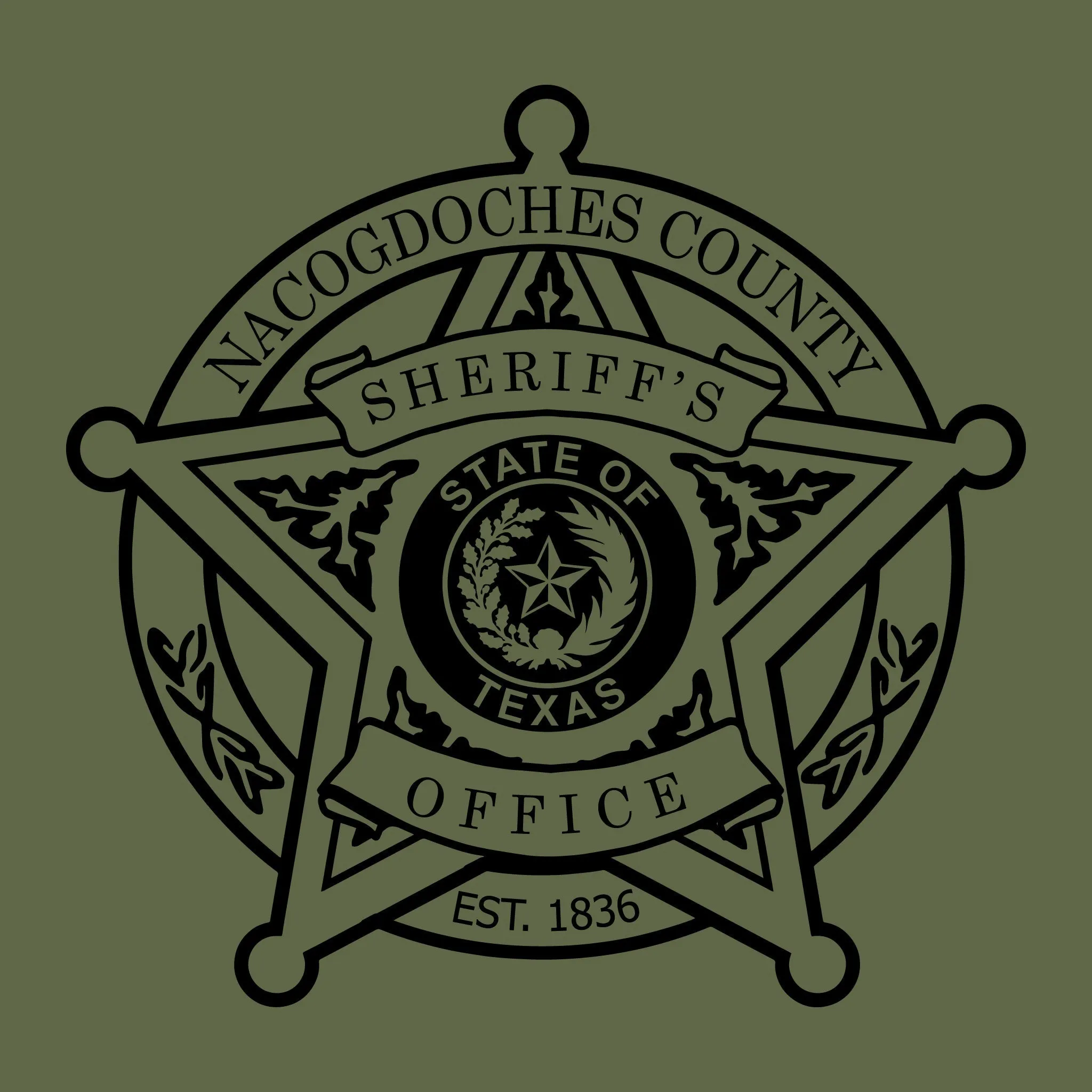 [NACOGDOCHES CO SO] Utility Shirt [GRN/BLK]