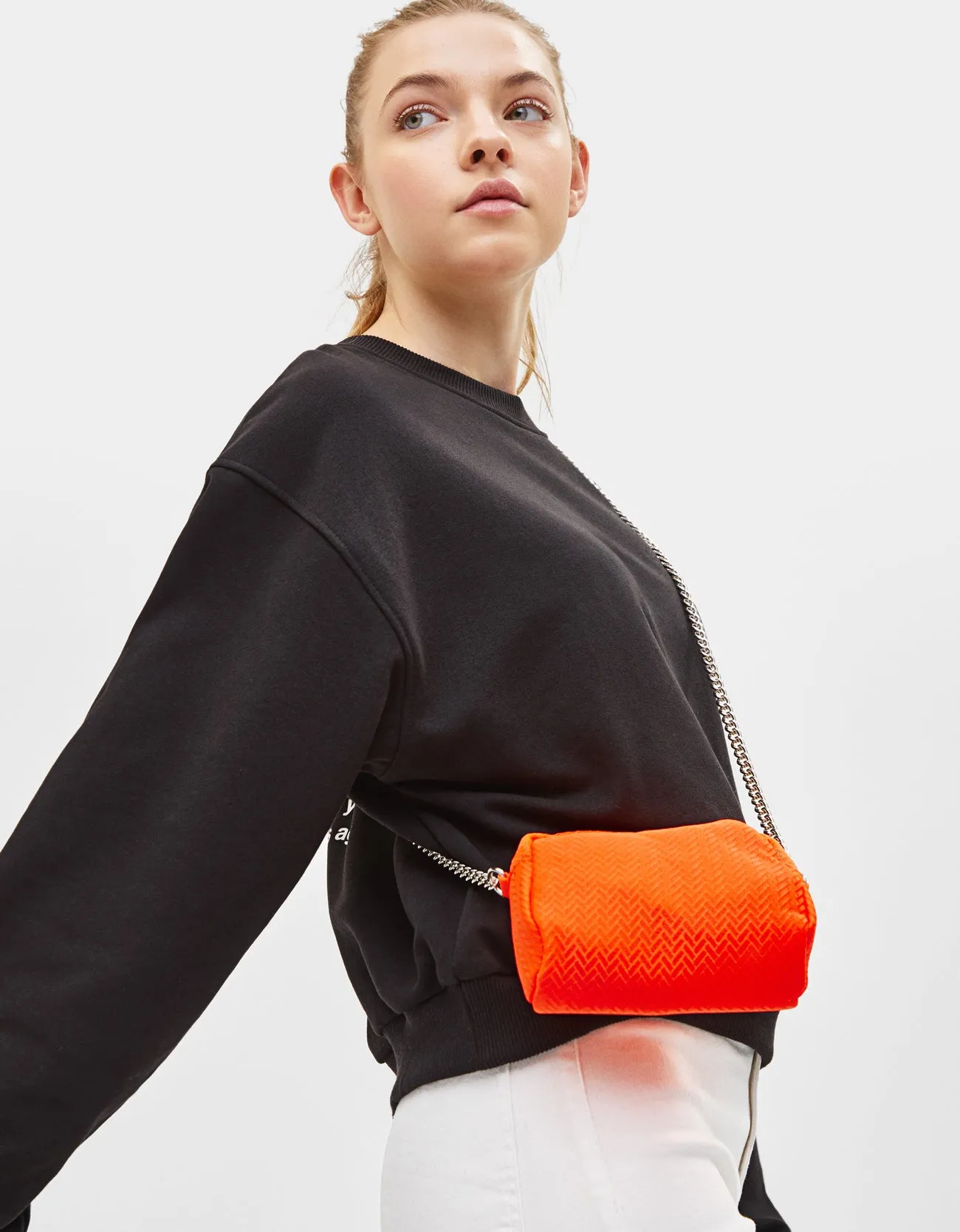 Neon bag with chain strap