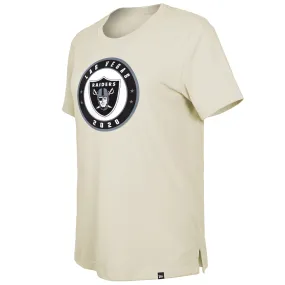 New Era Women's Las Vegas Raiders Cream 2023 NFL Draft T-Shirt