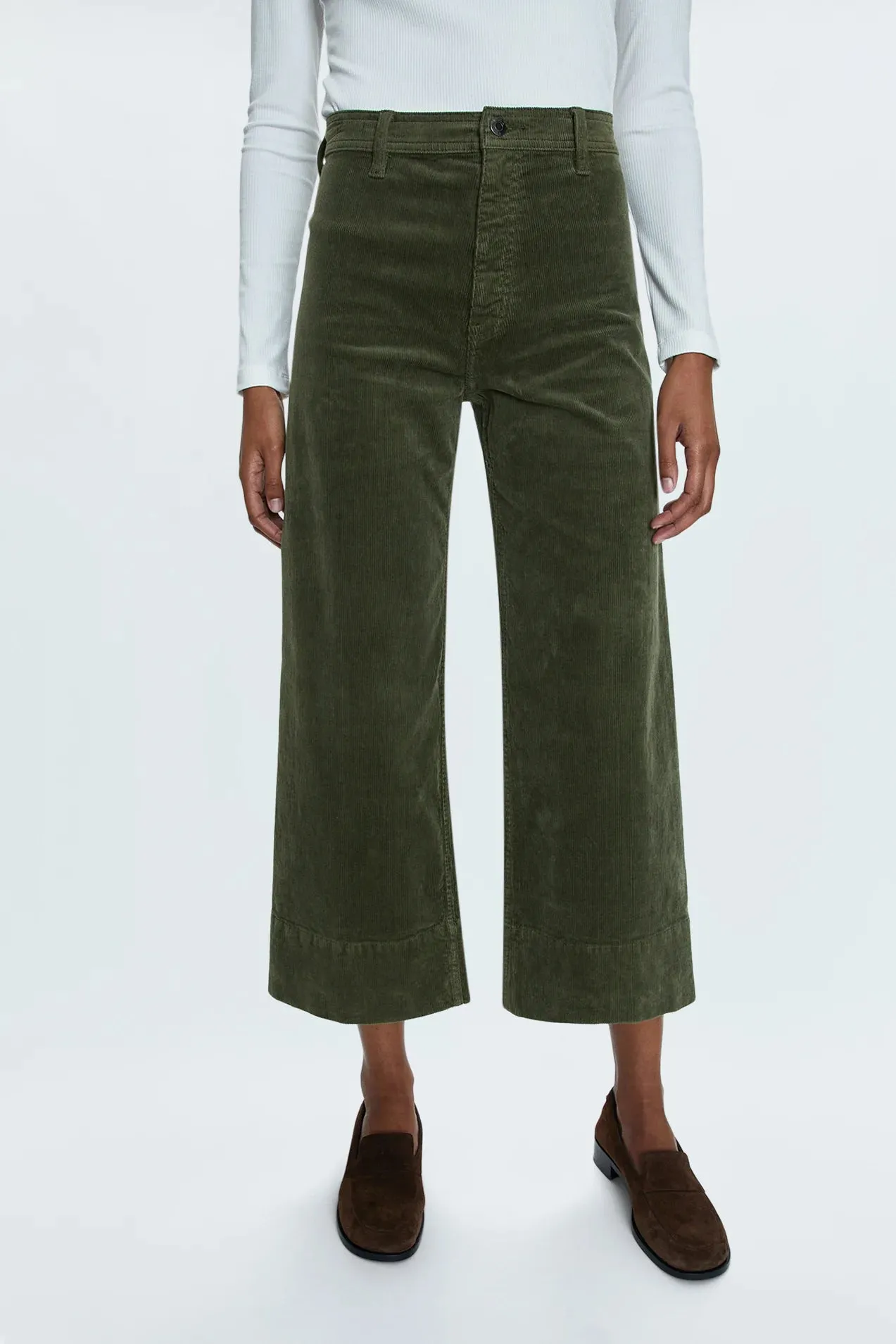 Penny Crop High Rise Wide Leg in Martini