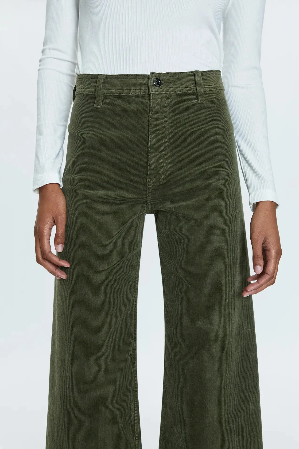 Penny Crop High Rise Wide Leg in Martini