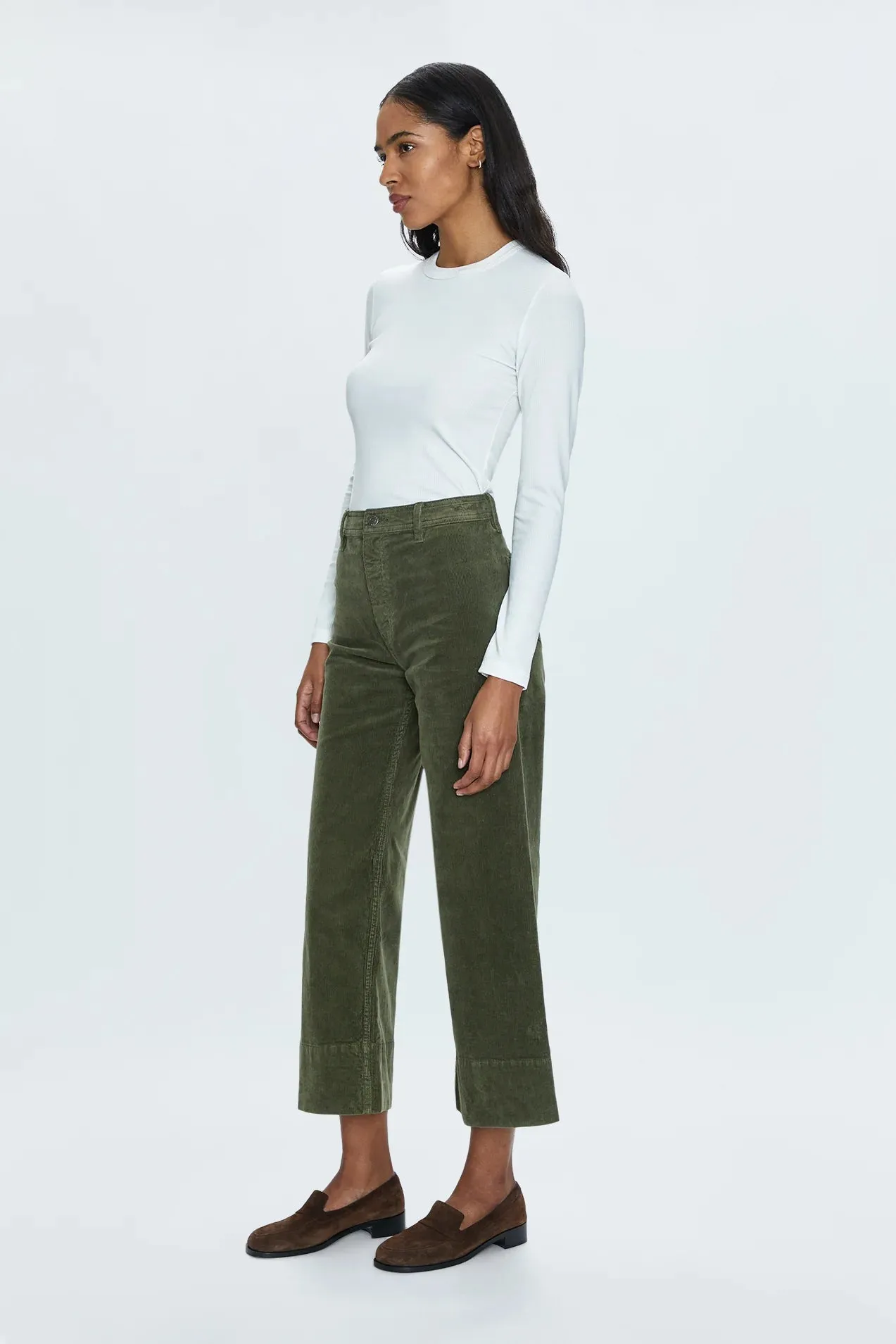 Penny Crop High Rise Wide Leg in Martini