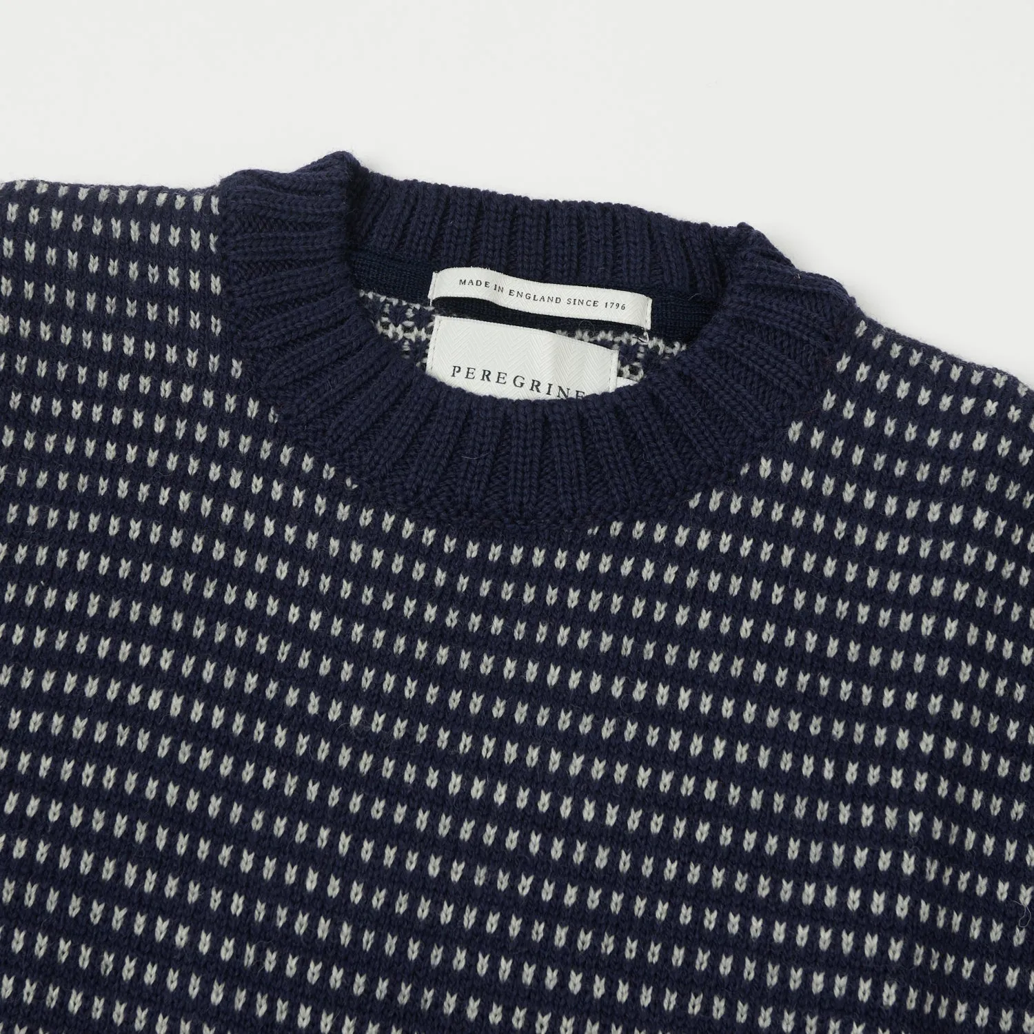 Peregrine Bantham Crew Neck Jumper - Navy