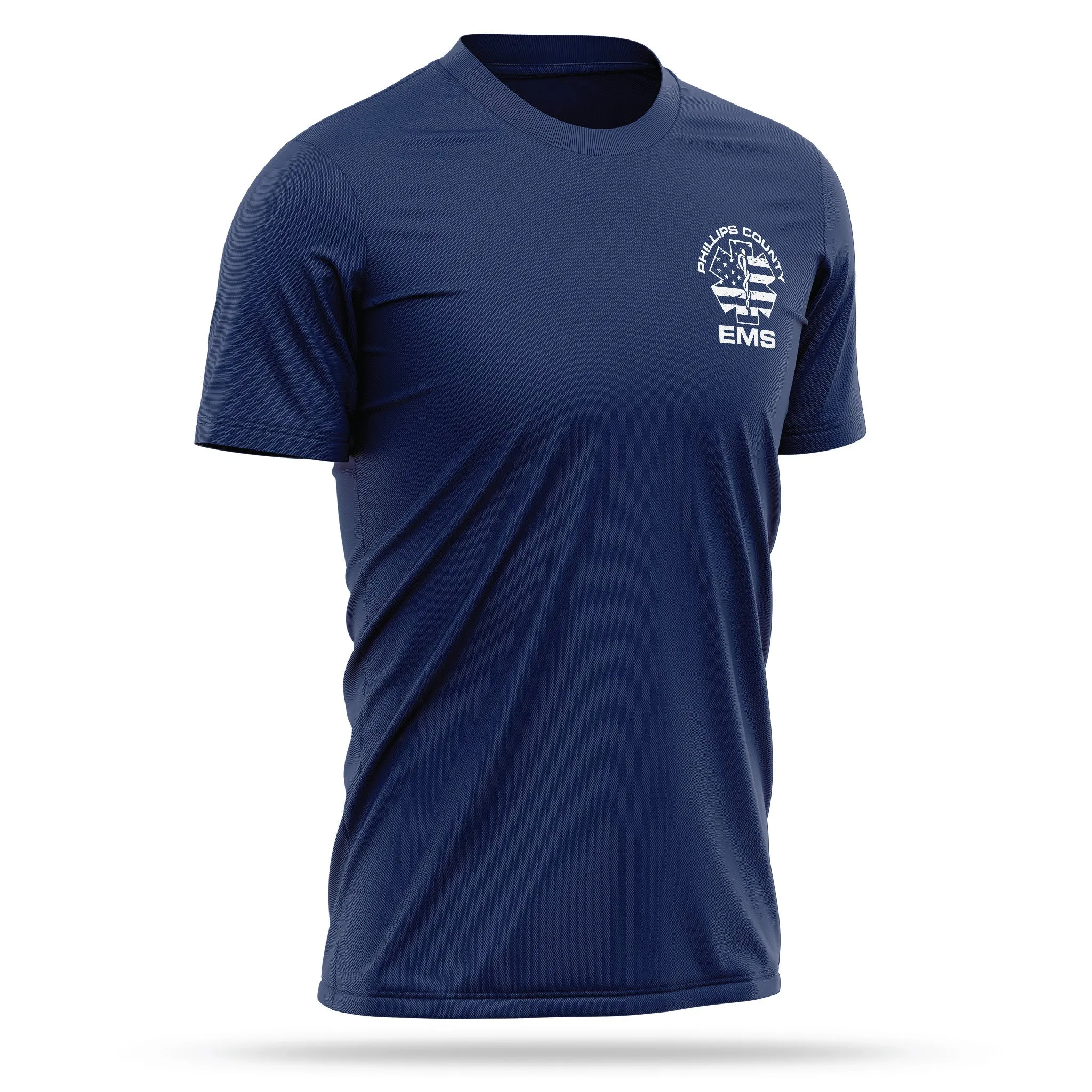 [PHILIPS COUNTY EMS] Utility Shirt [NVY/WHT]