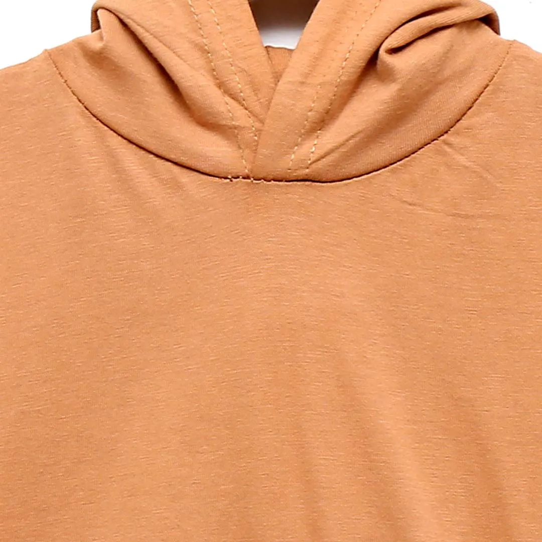 Plain Brown Pullover Hoodie